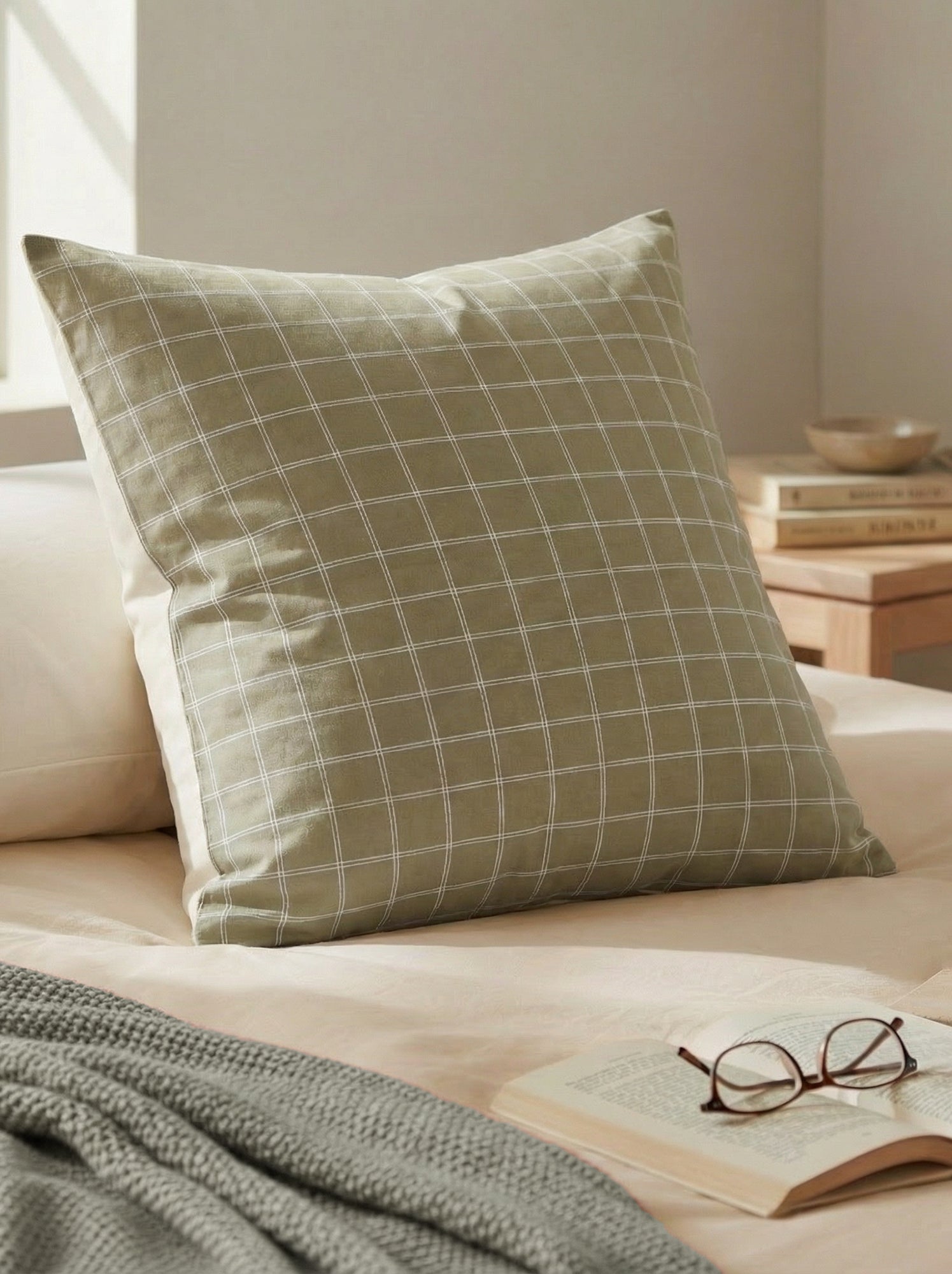 Taie d'oreiller imprimé 60 x 60 cm - Kiabi Home - Jaune