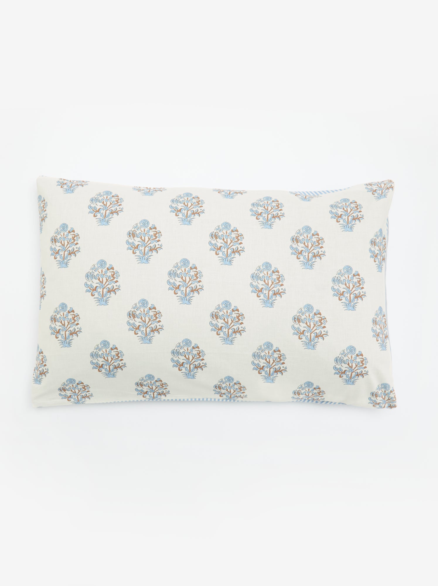 Taie d'oreiller imprimée 50x70 cm en coton - Bleu