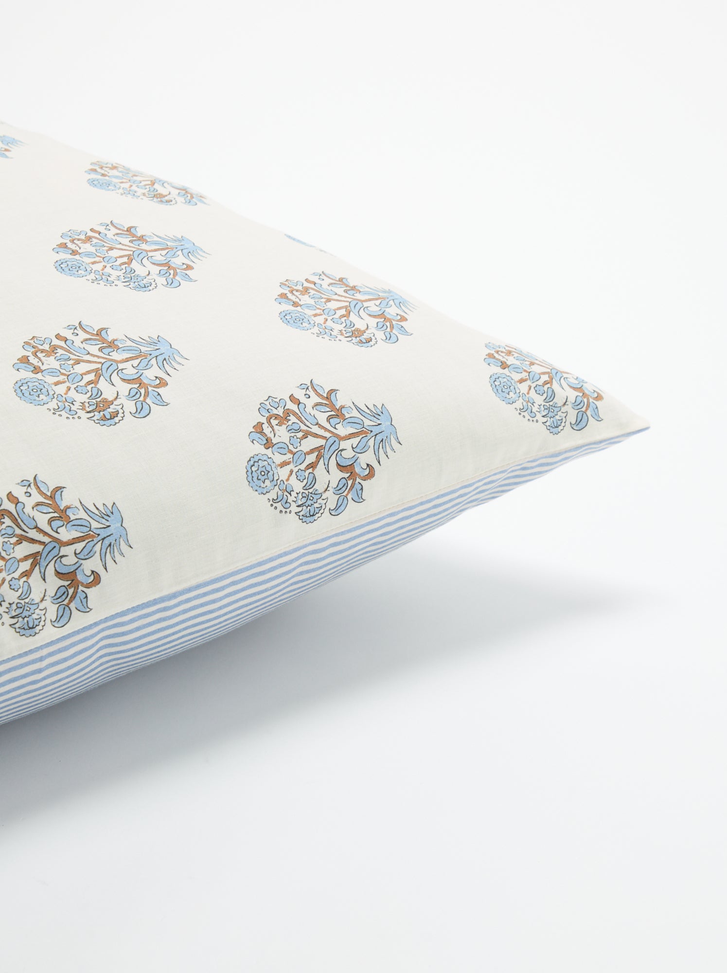 Taie d'oreiller imprimée 50x70 cm en coton - Bleu