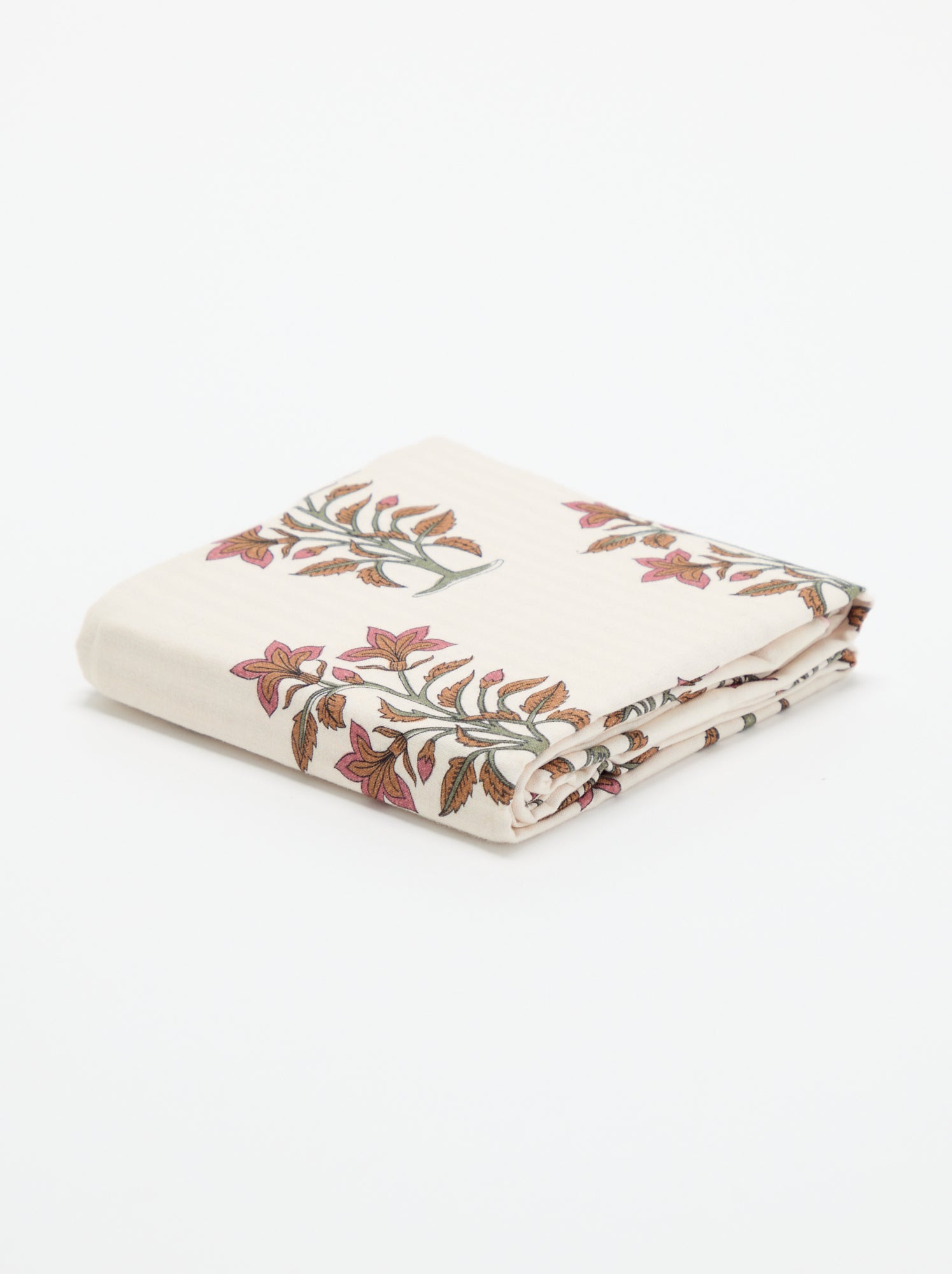 Taie d'oreiller imprimée 63x63 cm en coton - Rose