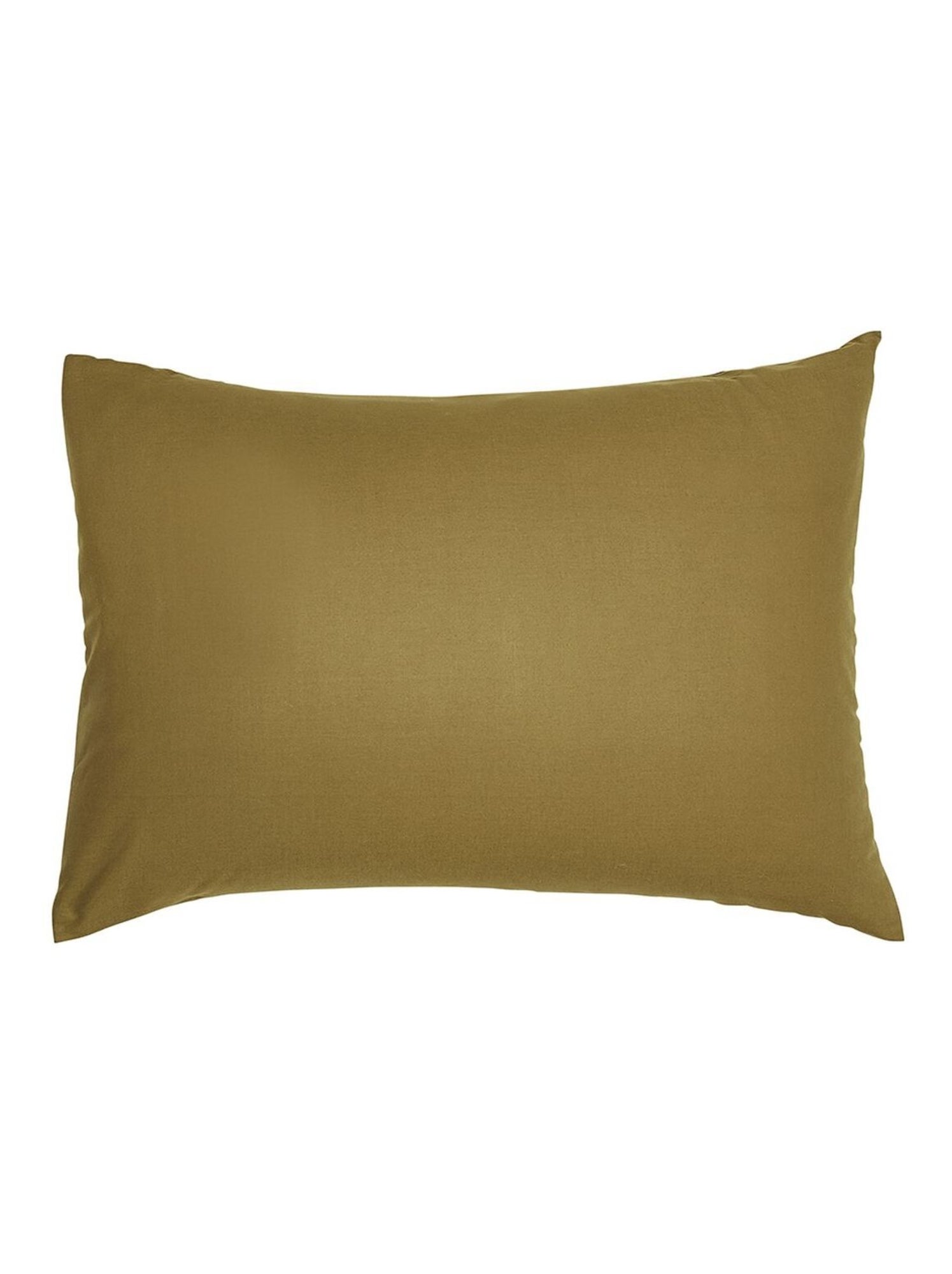 Taie d'oreiller rectangulaire en coton BIO - Marron
