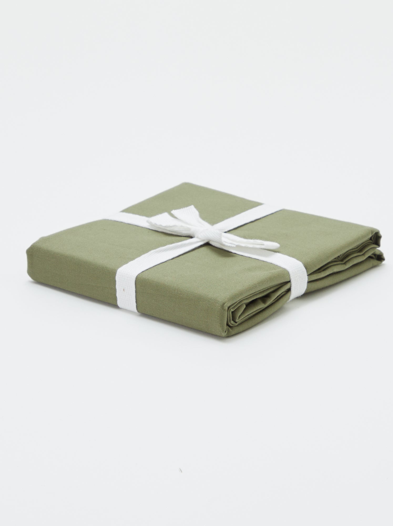 Taie d'oreiller unie 63 x 63 cm en coton - Vert