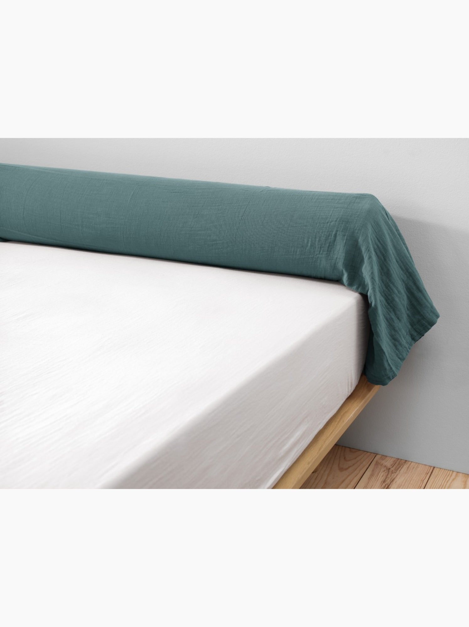Taie Traversin gaze de coton Gaia - Vert clair