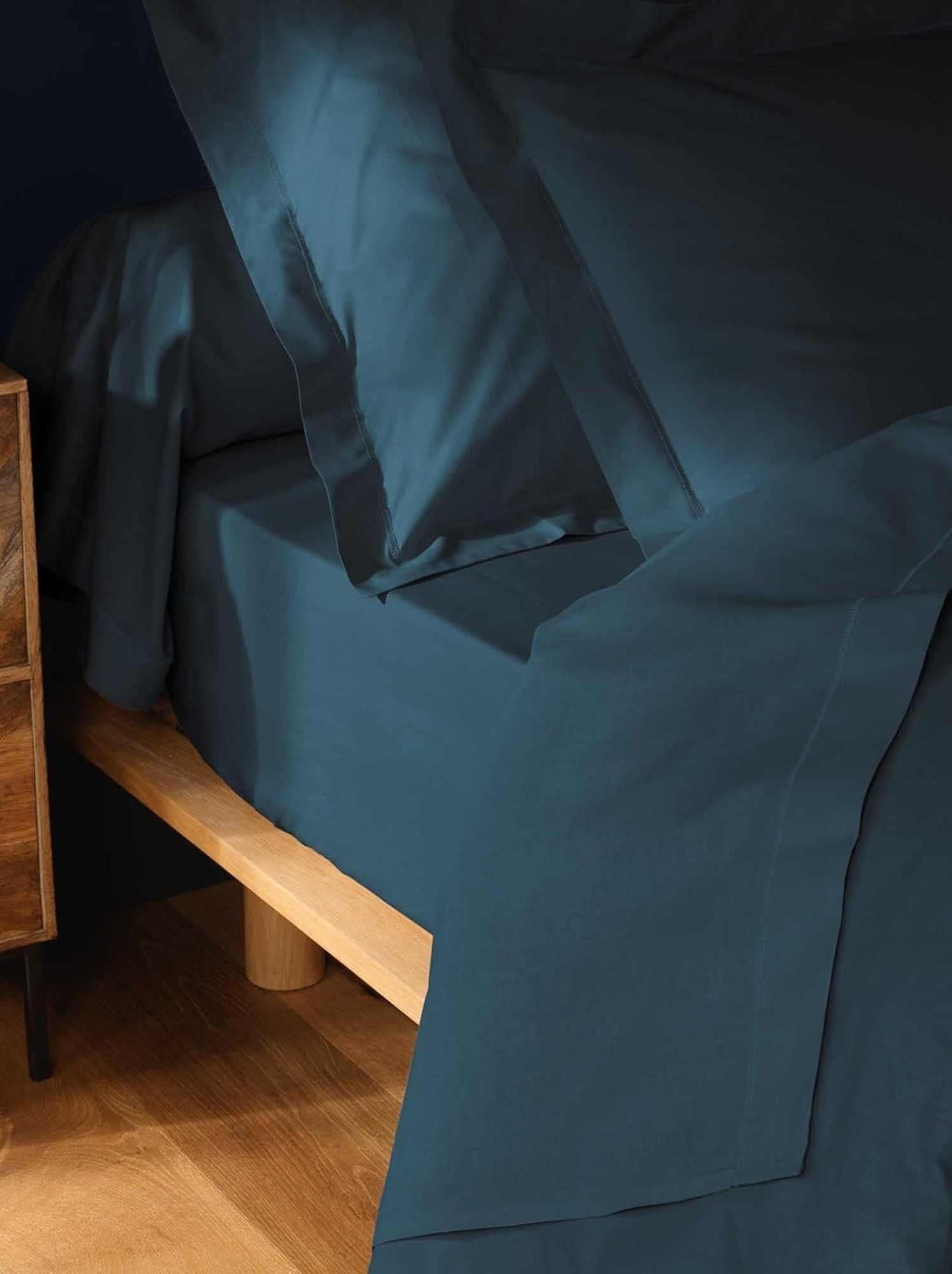 Taies de traversin coton noa promo linge - Bleu