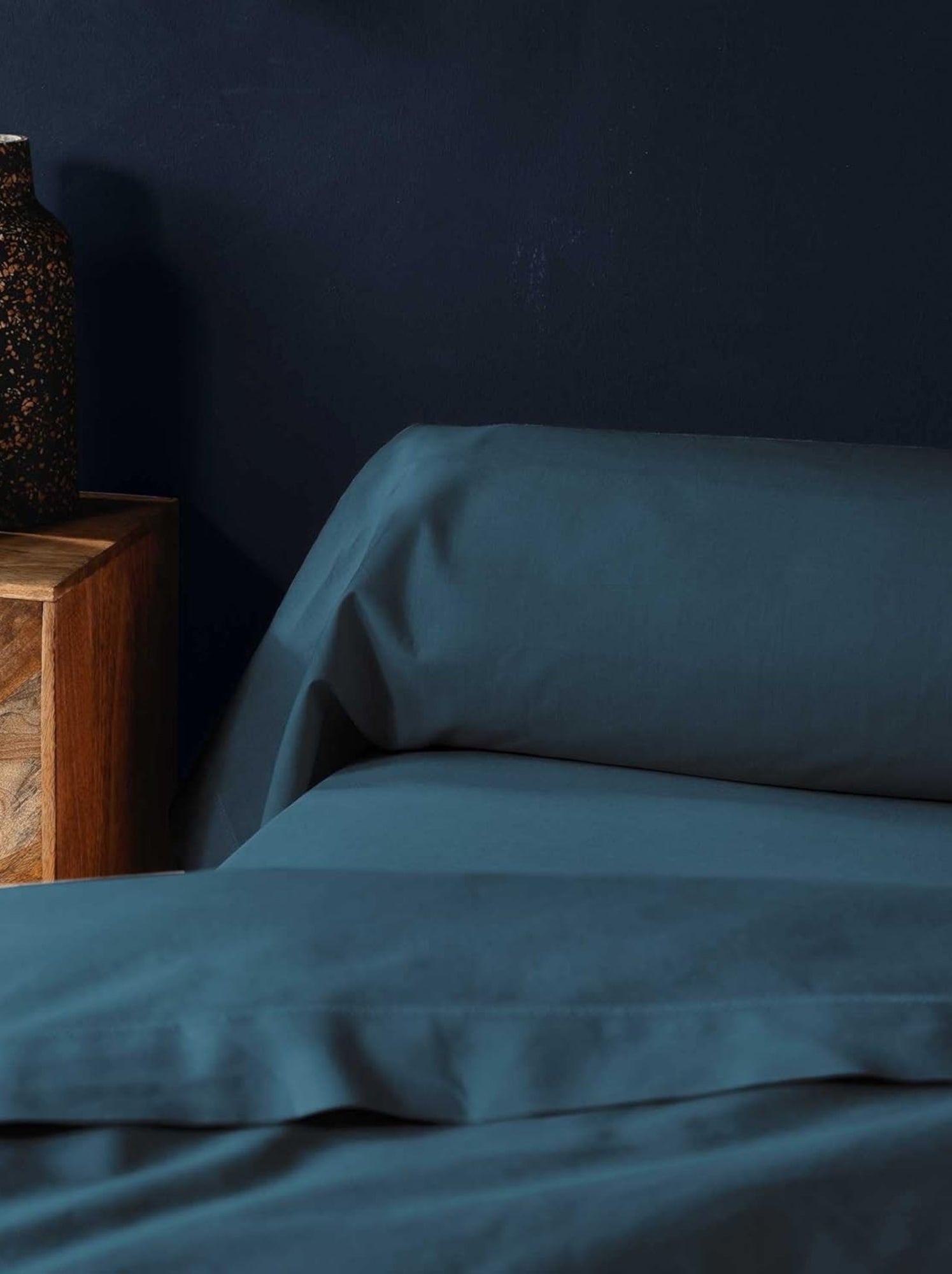 Taies de traversin coton noa promo linge - Bleu