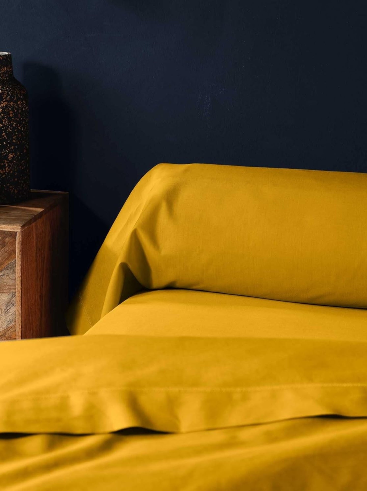 Taies de traversin coton noa promo linge - Jaune