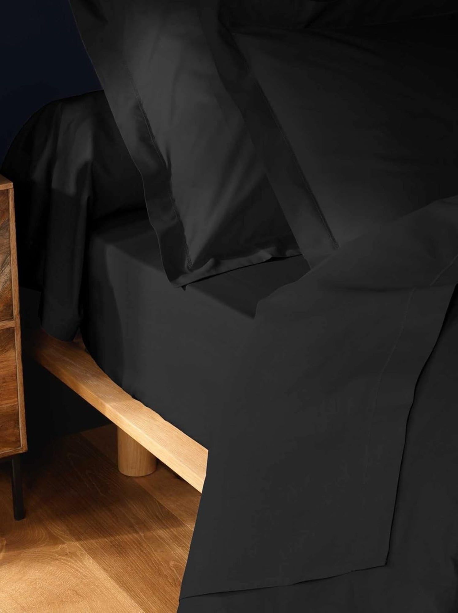Taies de traversin coton noa promo linge - Noir