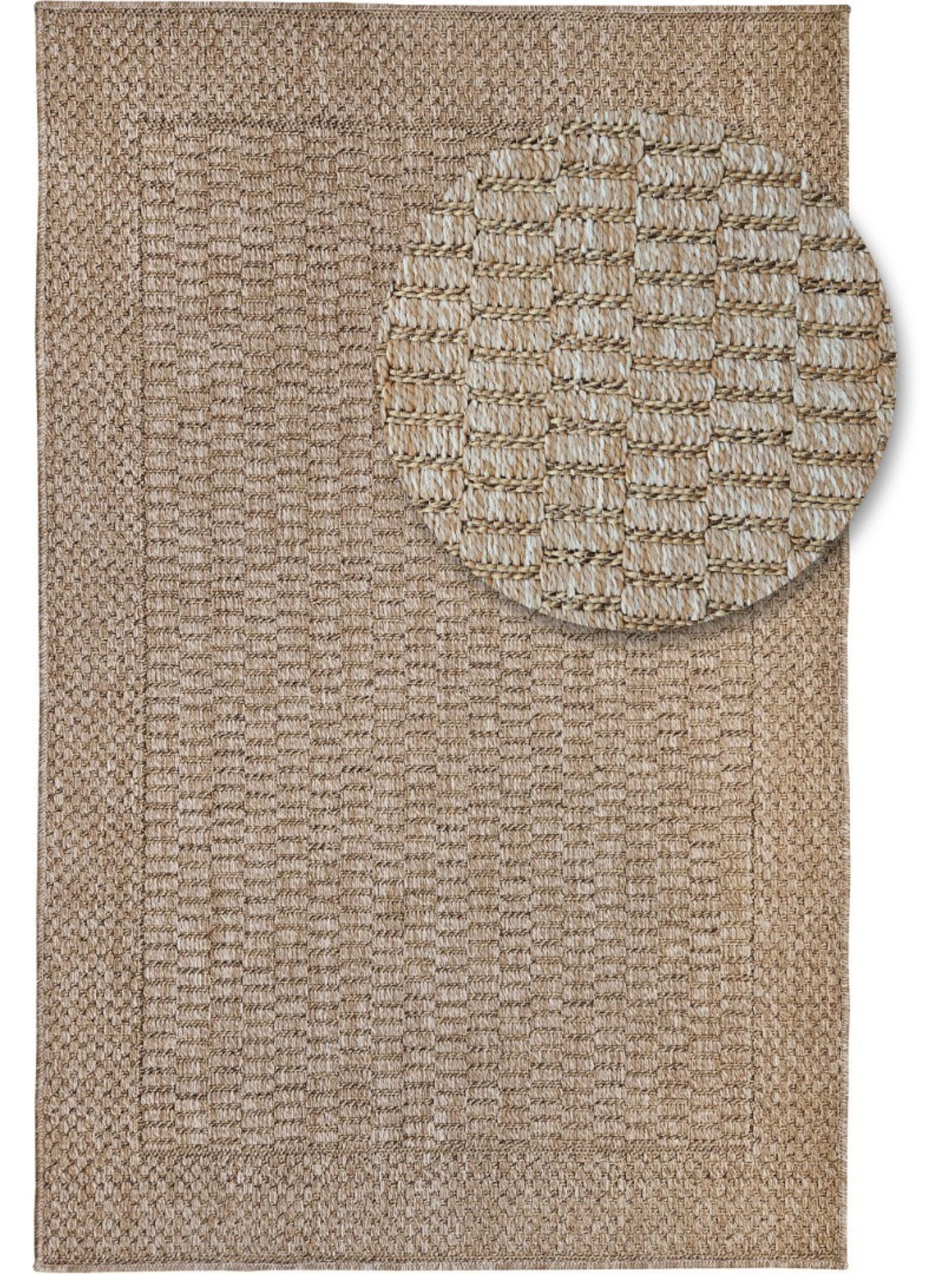 Tapis tissé Naturel - Marron