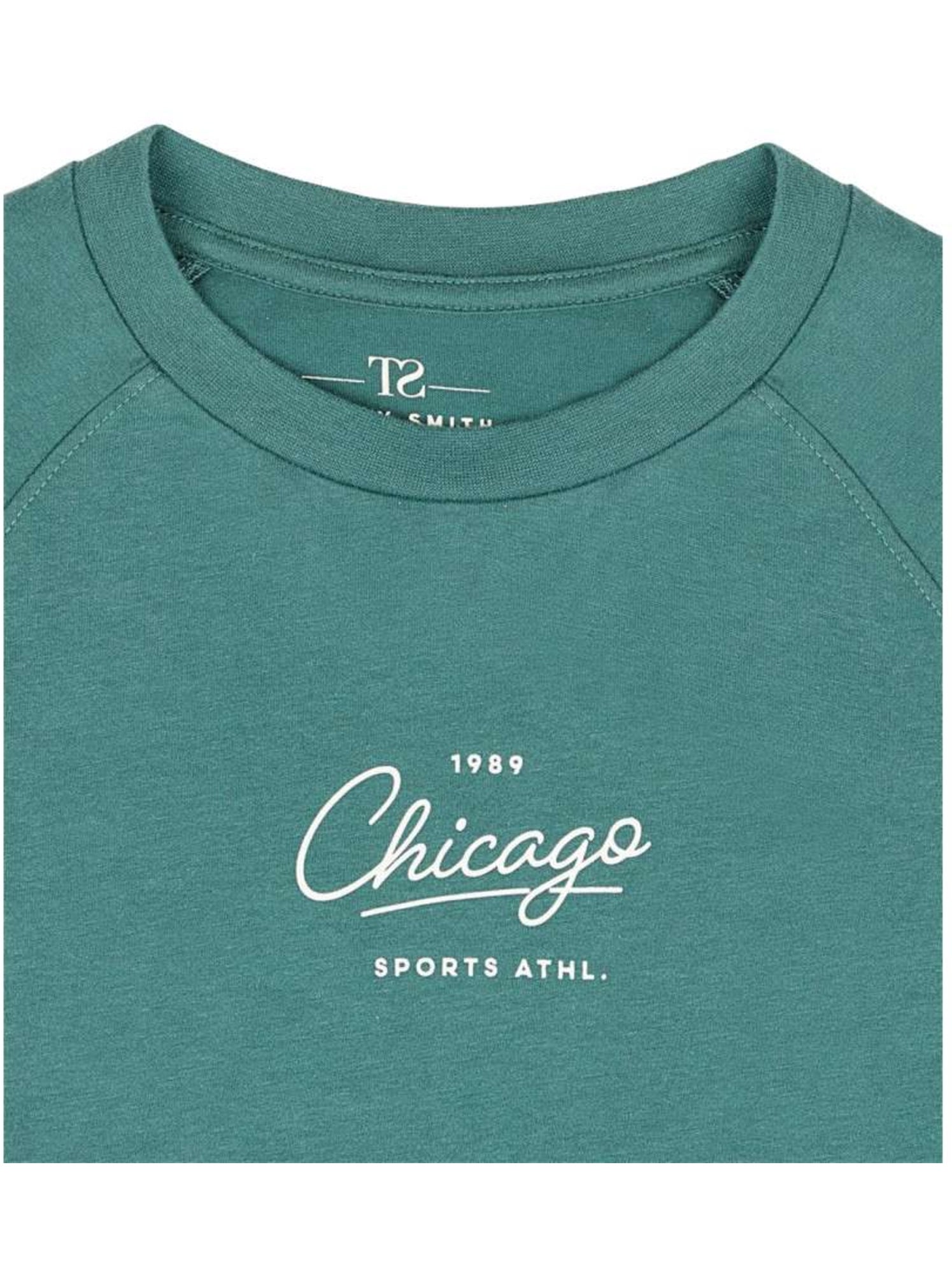 TEDDY SMITH - T-shirt coton col rond - Vert