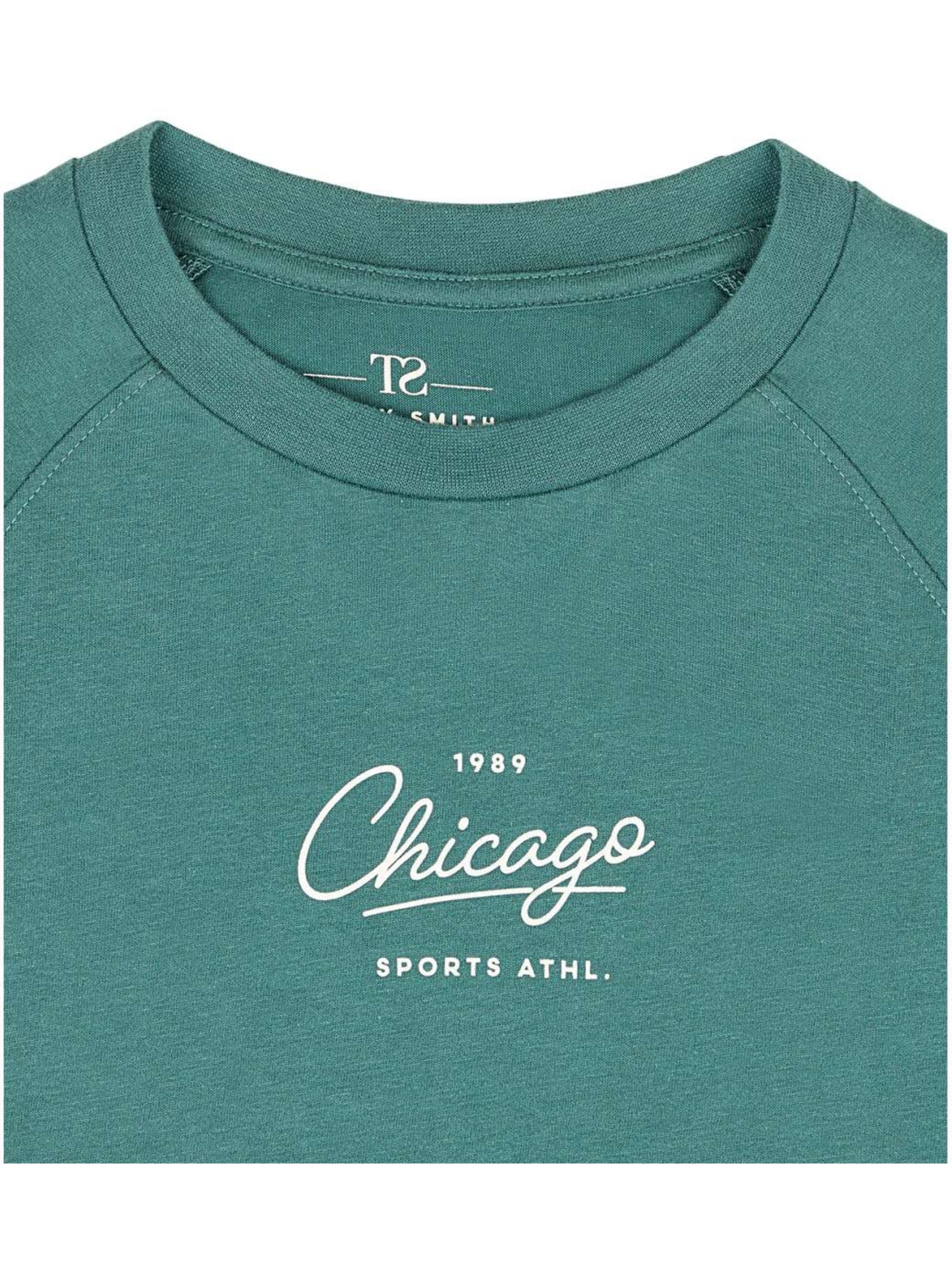 TEDDY SMITH - T-shirt coton col rond - Vert