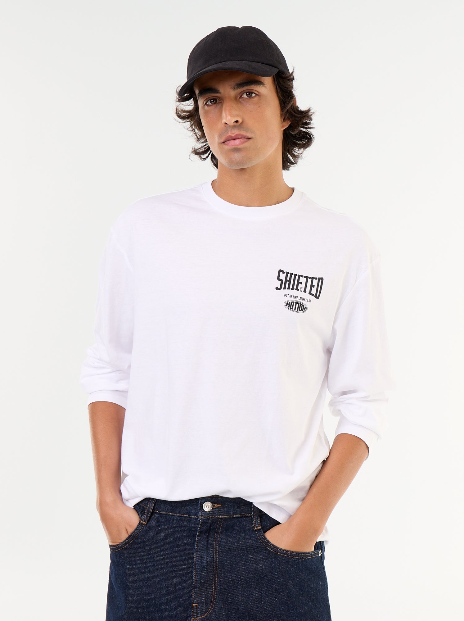 Tee-shirt à manches courtes imprimé recto verso - Blanc