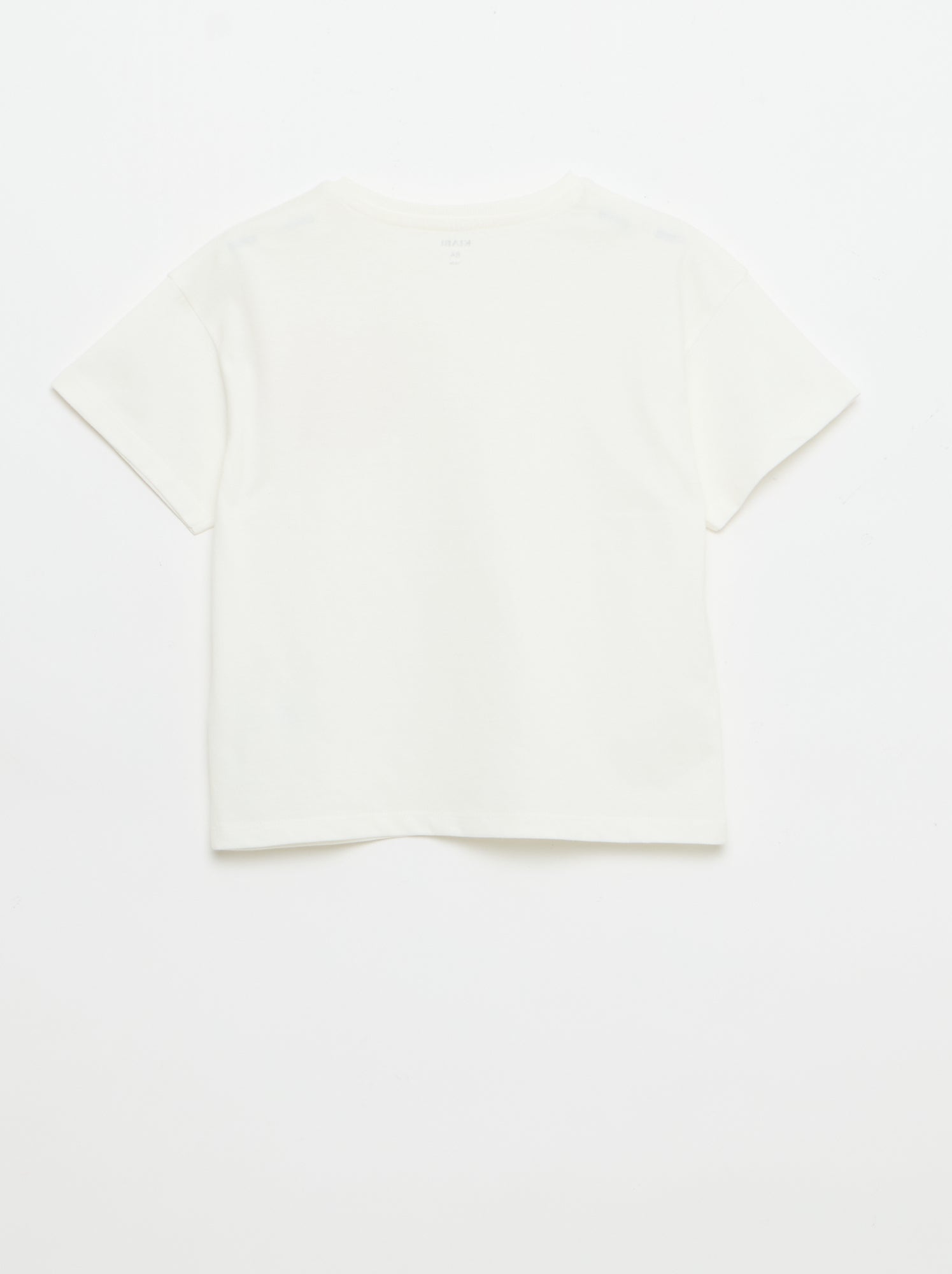 Tee-shirt avec broderie à la poitrine - Blanc