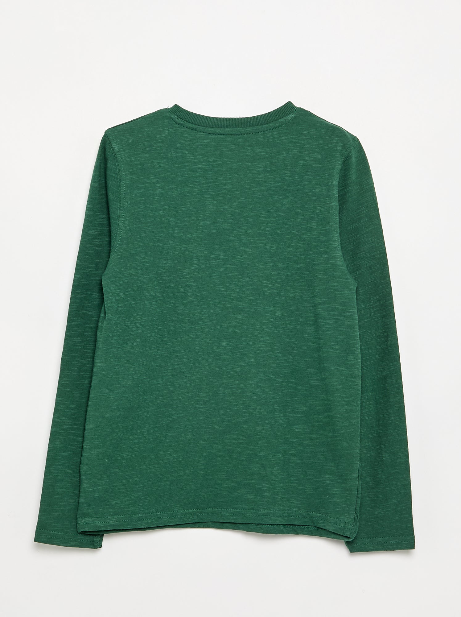 Tee-shirt basique col tunisien - Vert (FZG83_7)