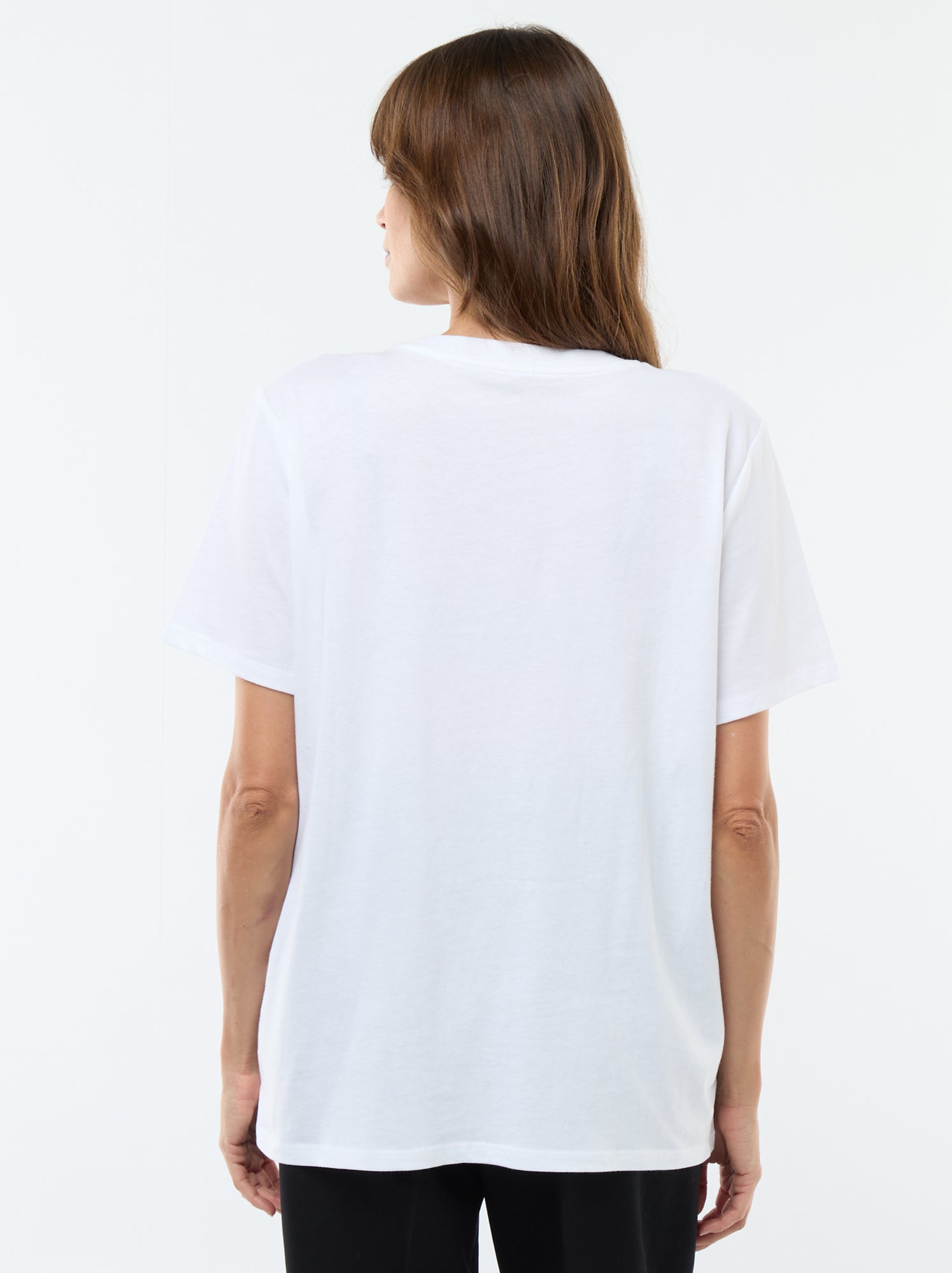 Tee-shirt basique d'allaitement manches courtes - Blanc