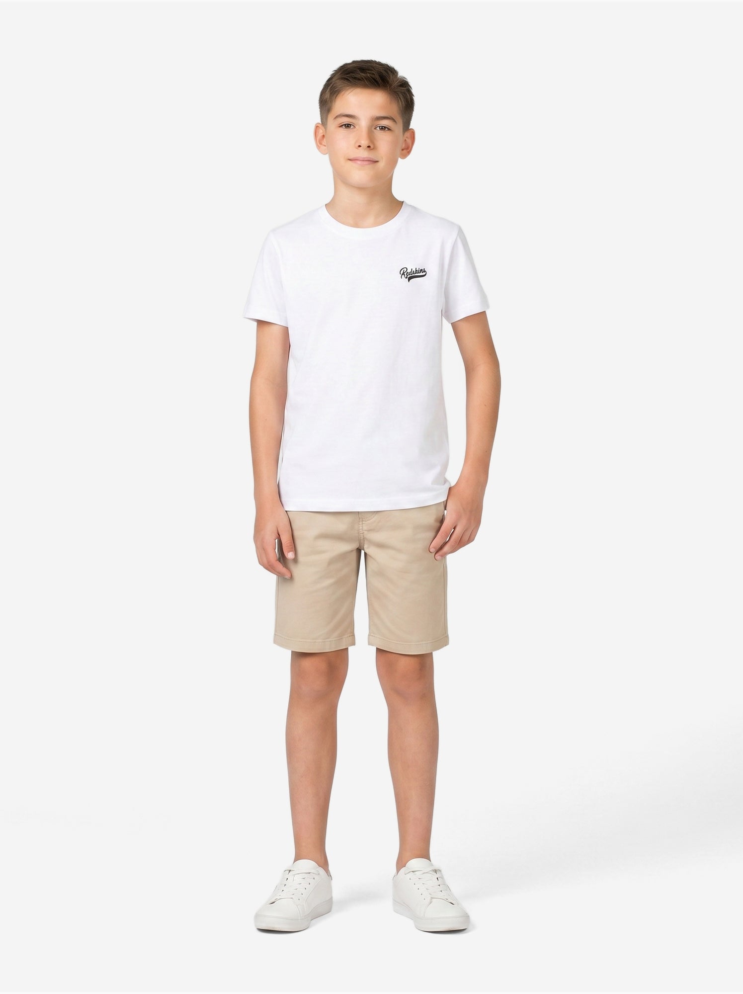 Tee Shirt col rond - Redskins - Blanc