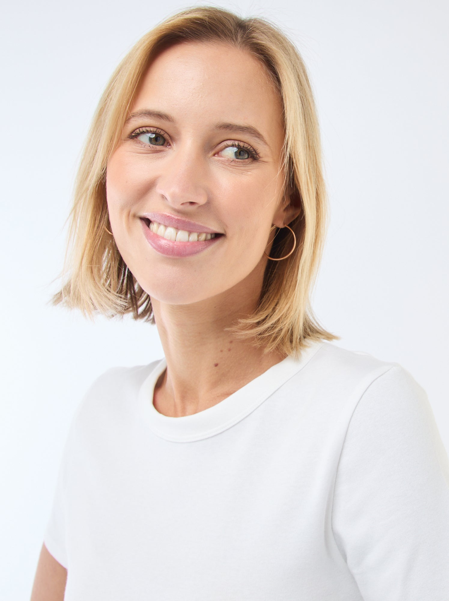 Tee-shirt crop top basique - Blanc