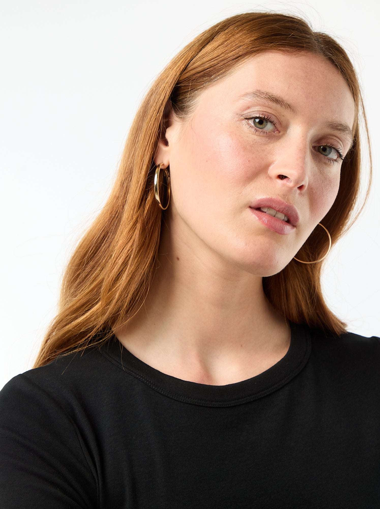 Tee-shirt crop top basique - Noir