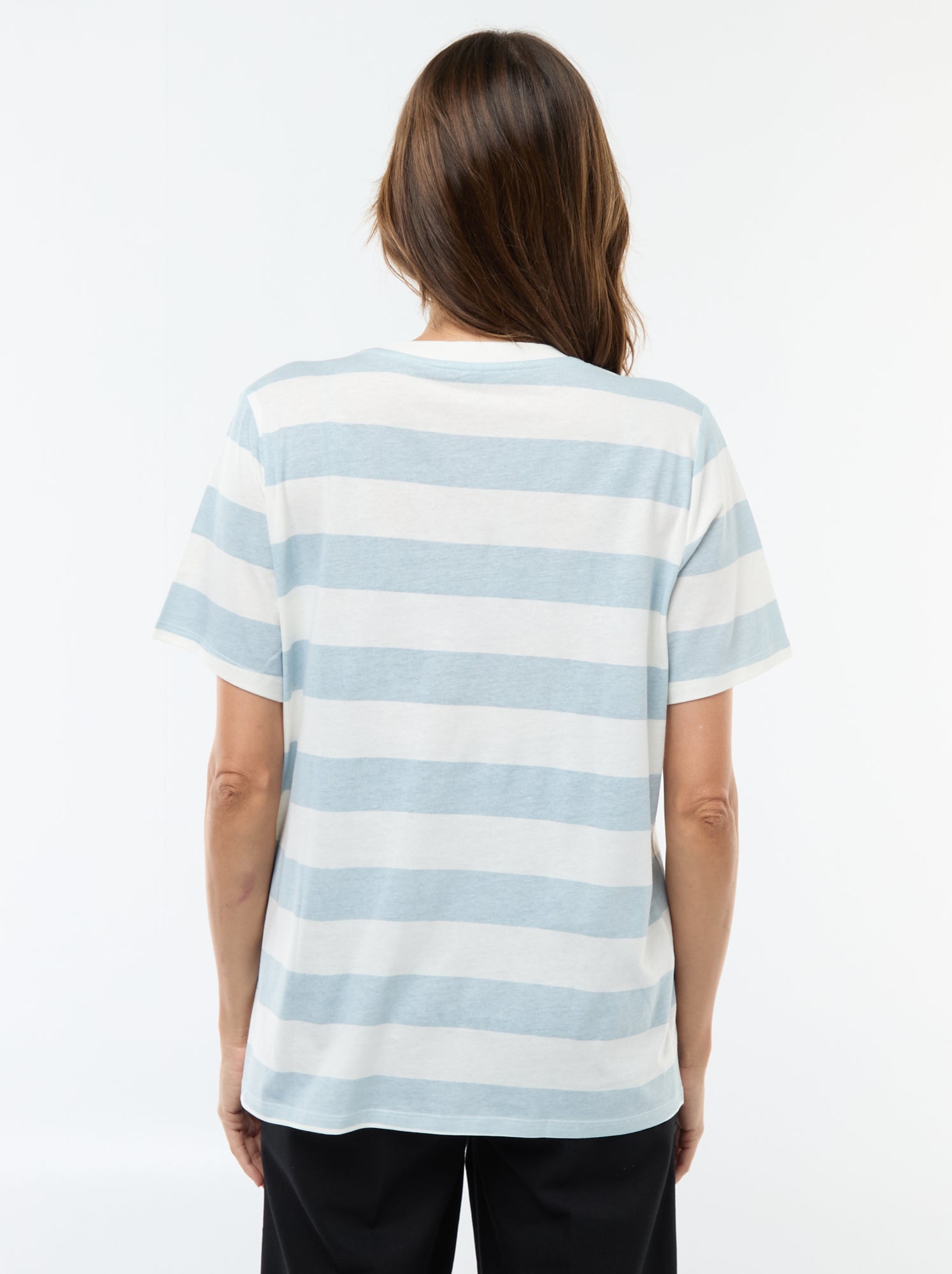Tee-shirt d'allaitement imprimé à manches courtes - Bleu