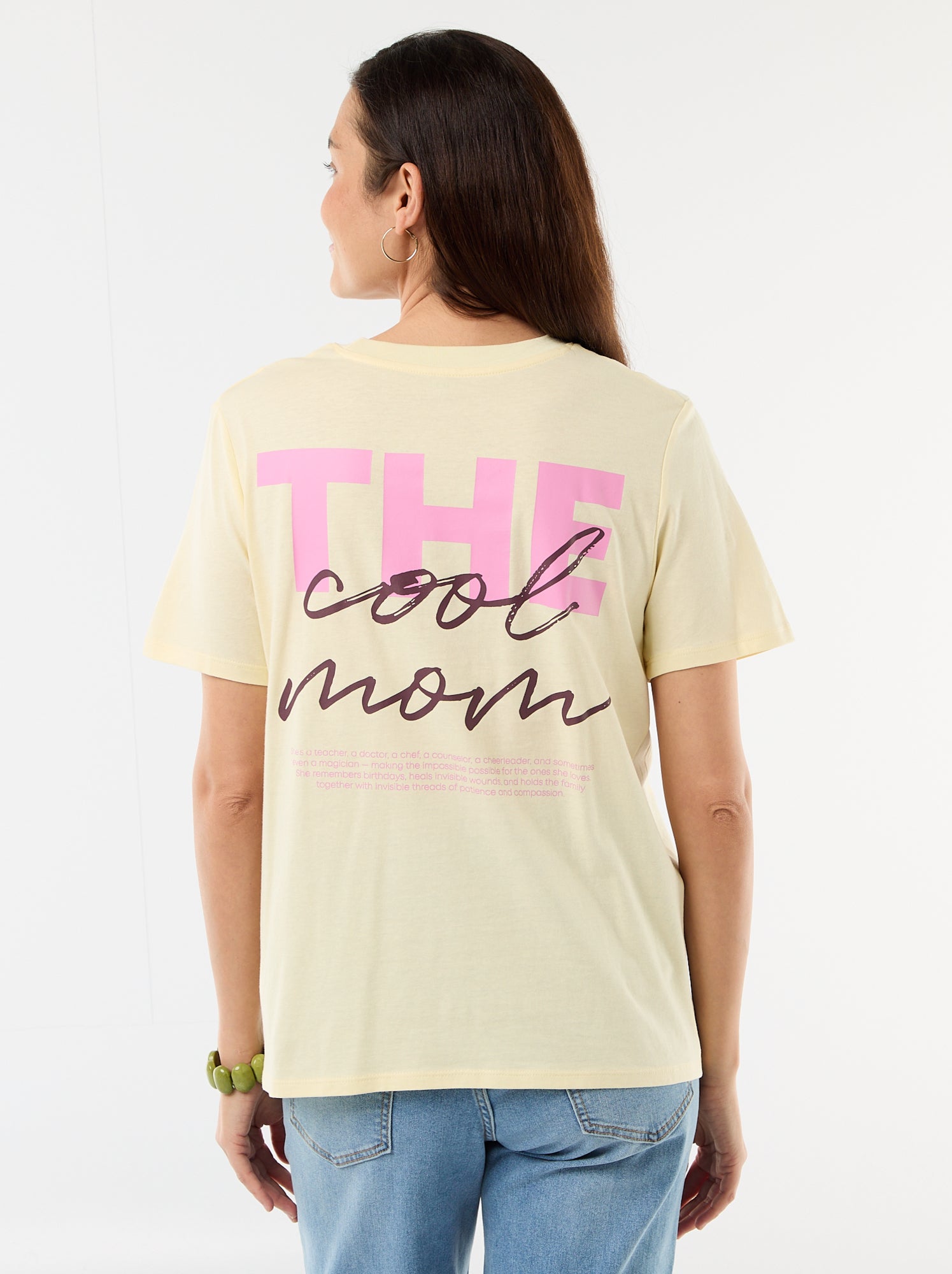 Tee-shirt d'allaitement imprimé - Jaune
