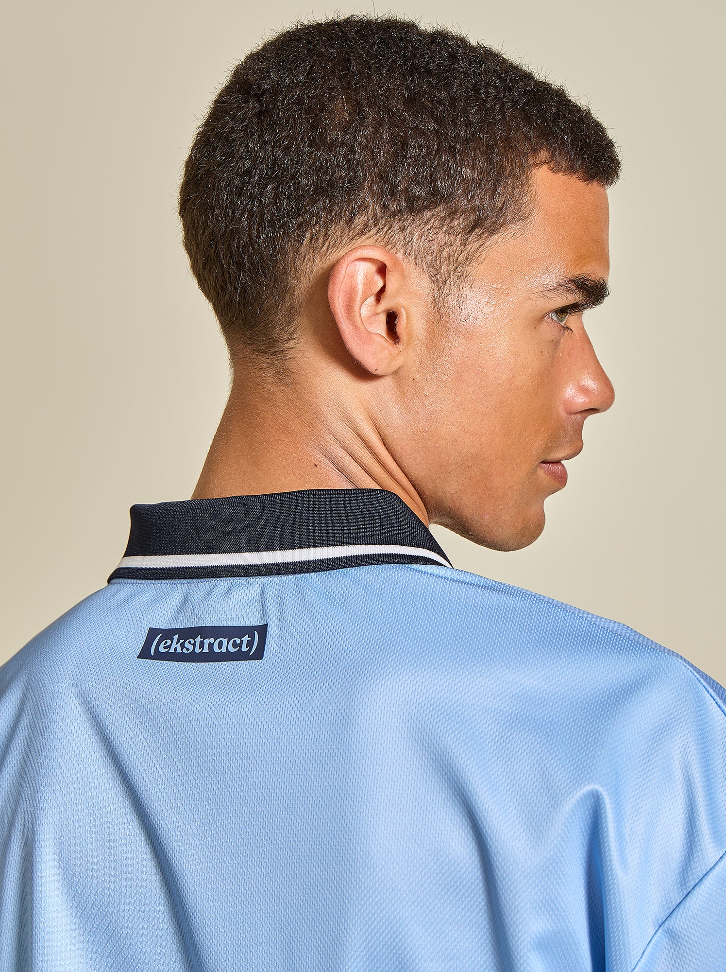 Tee-shirt de foot oversize - (ekstract) - Bleu