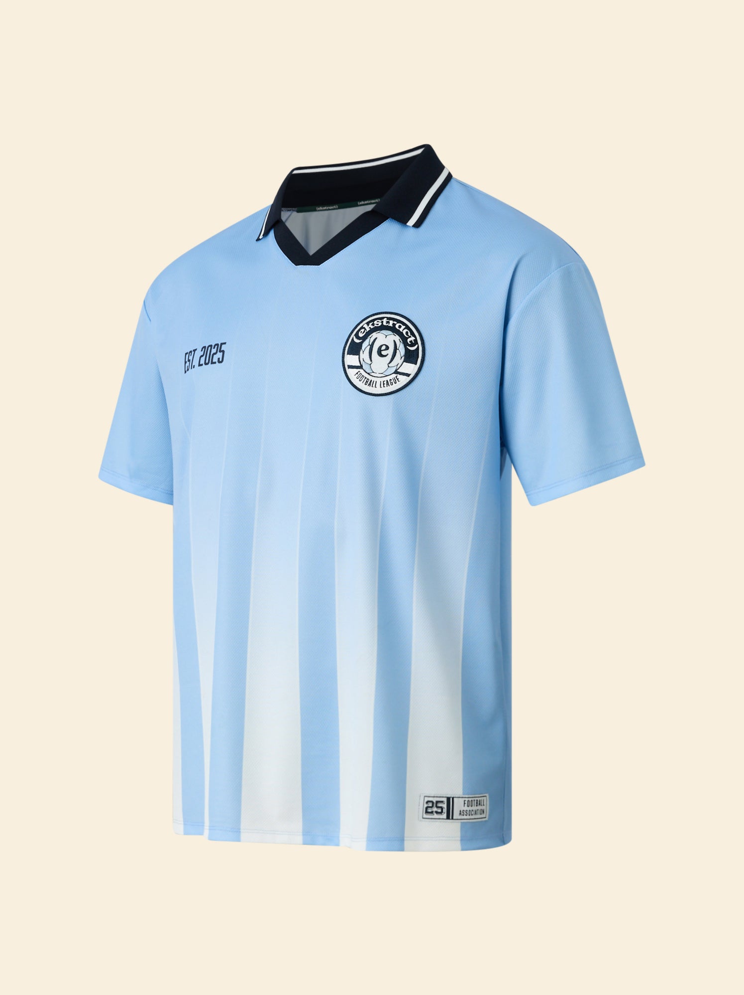 Tee-shirt de foot oversize - (ekstract) - Bleu