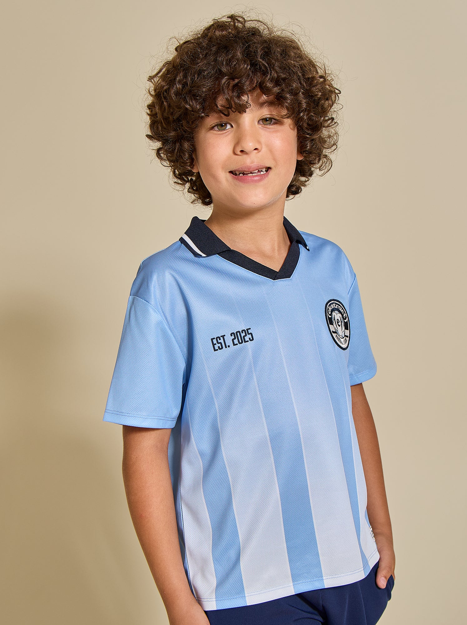 Tee-shirt de foot oversize - (ekstract) - Bleu