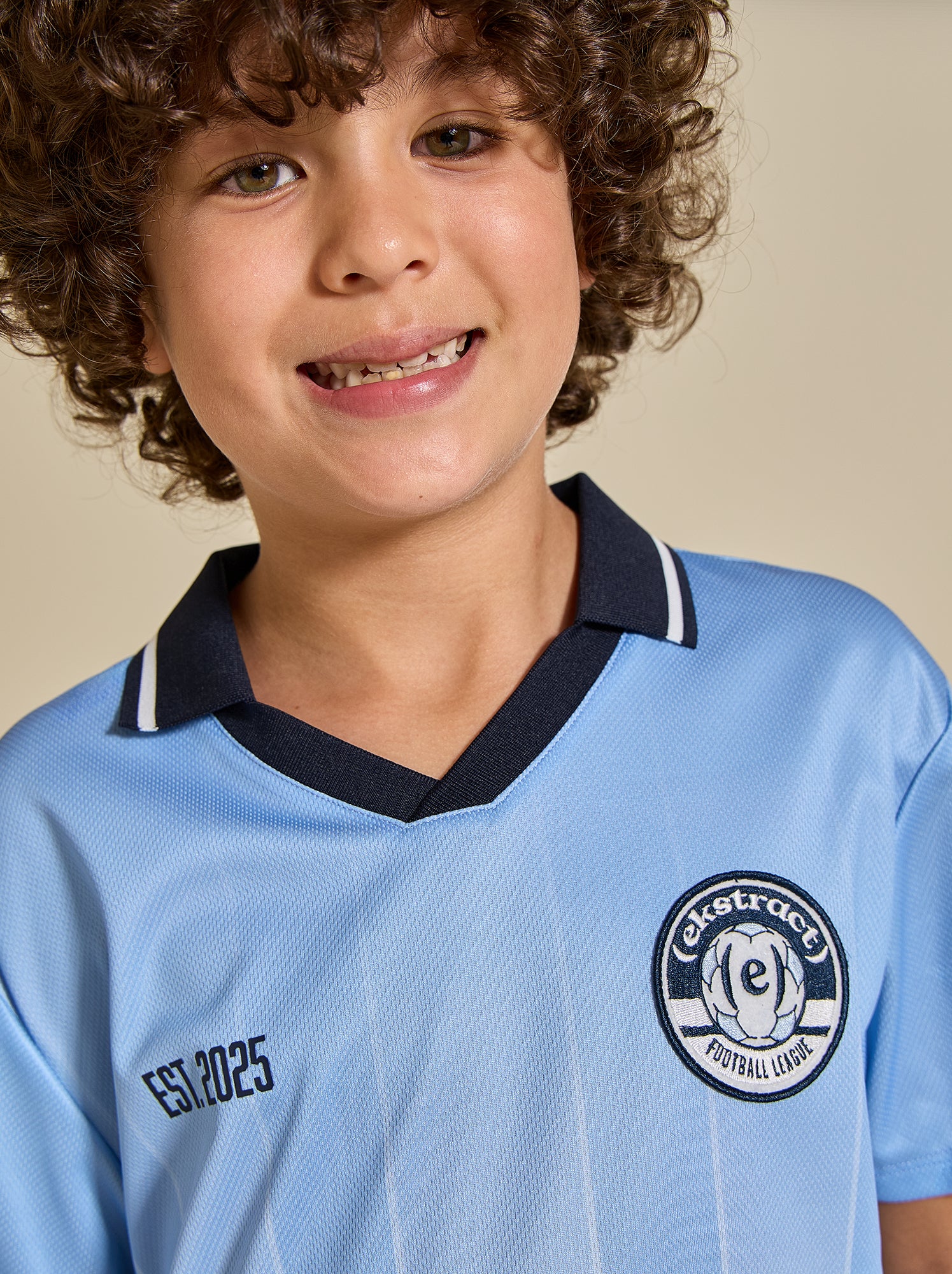 Tee-shirt de foot oversize - (ekstract) - Bleu