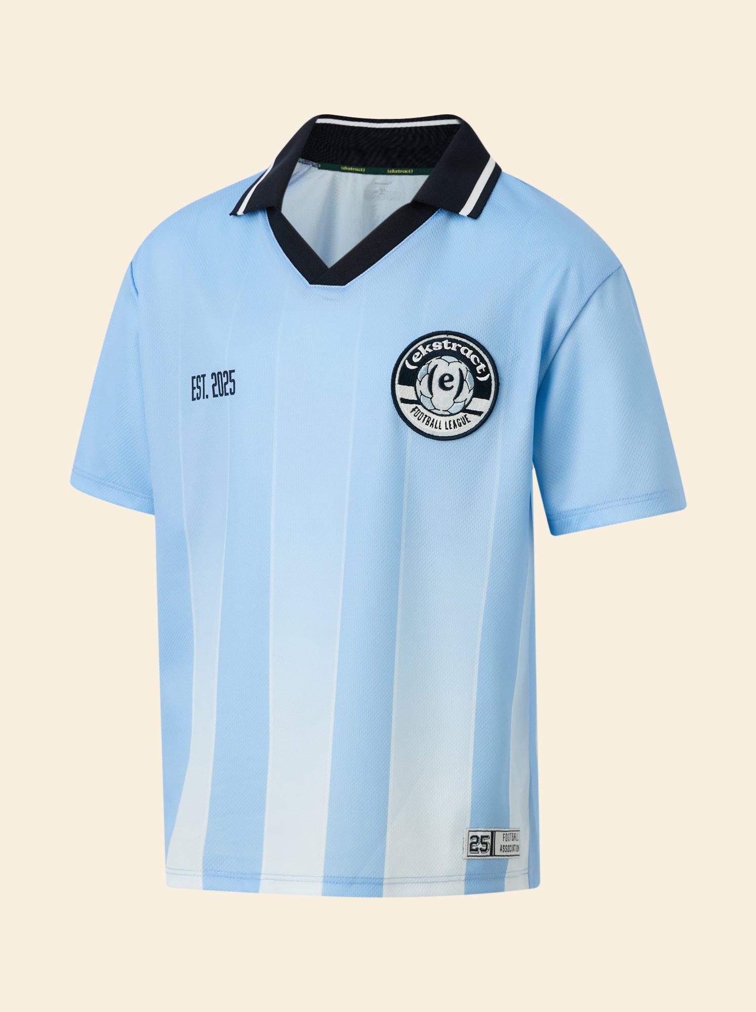 Tee-shirt de foot oversize - (ekstract) - Bleu