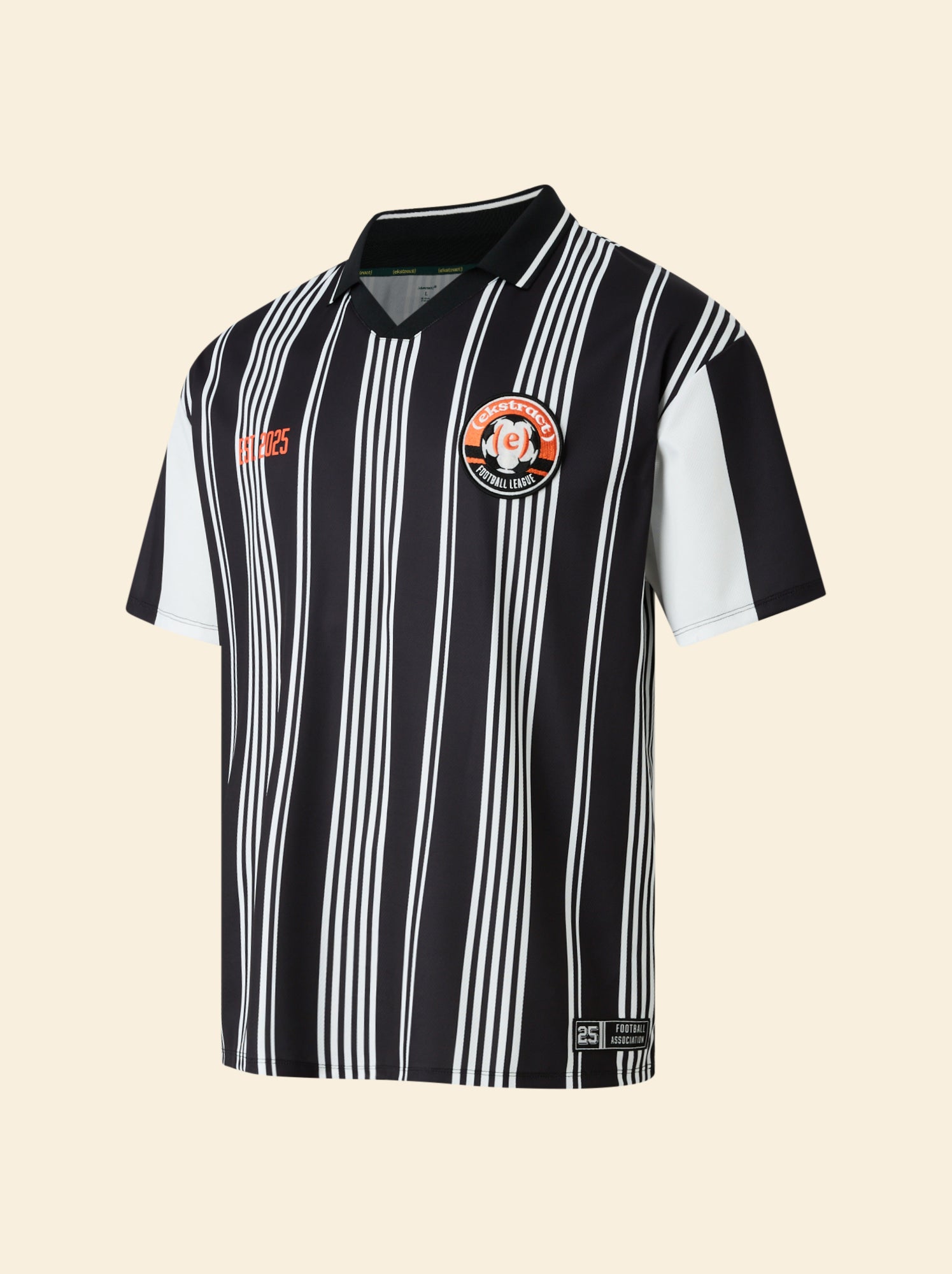Tee-shirt de foot oversize - (ekstract) - Noir