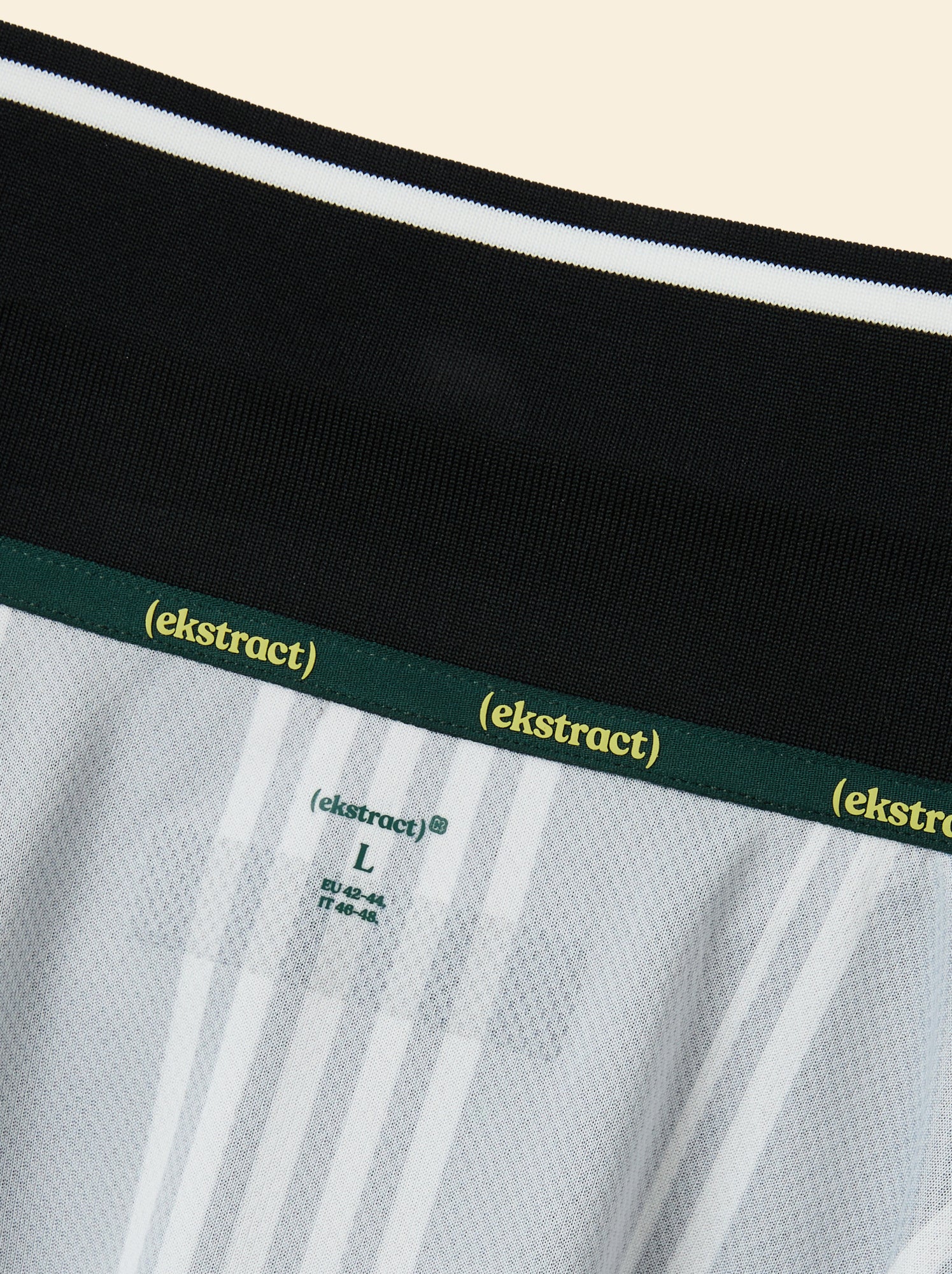 Tee-shirt de foot oversize - (ekstract) - Noir