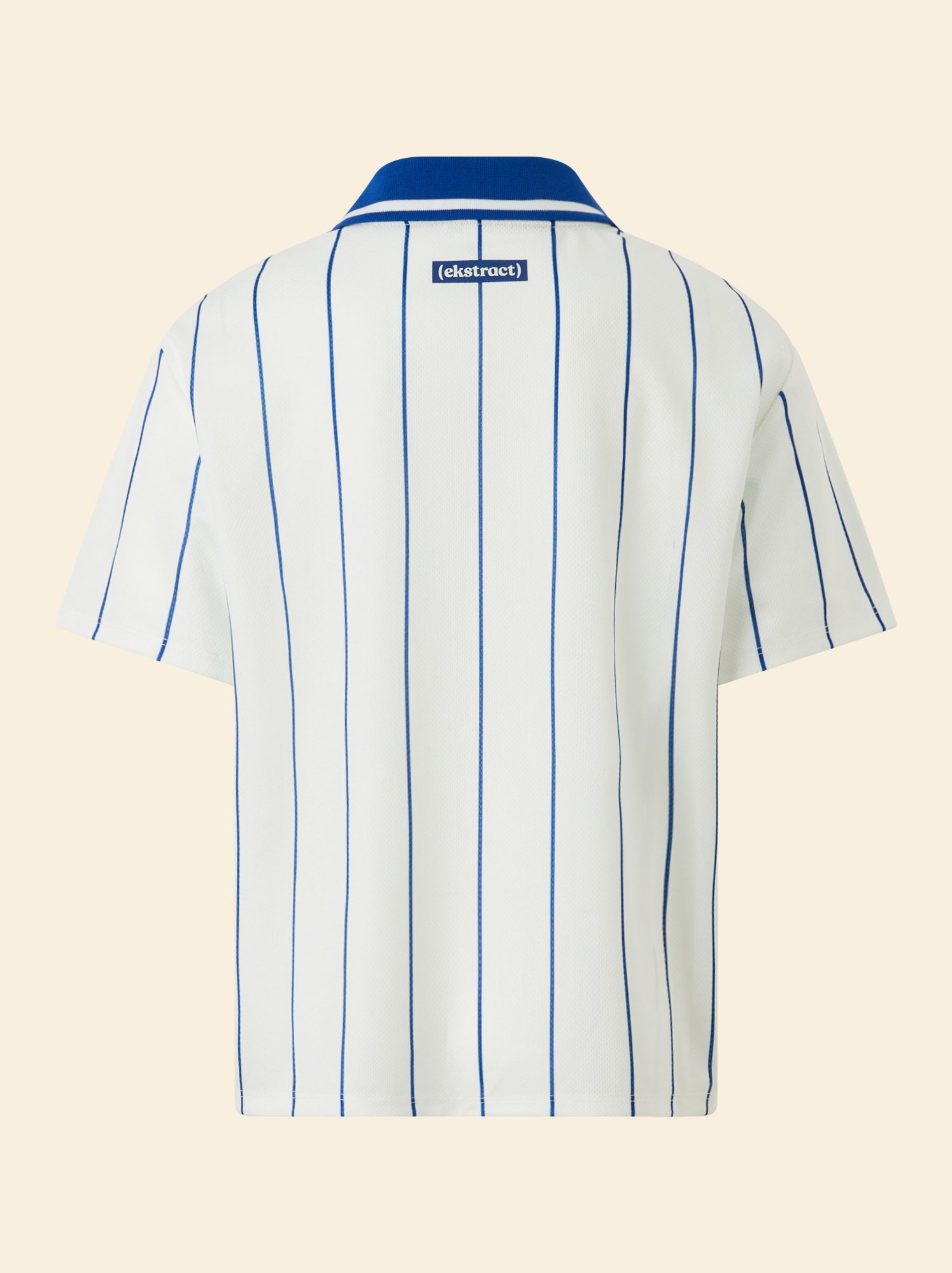 Tee-shirt de foot rayé à manches courtes (Ekstract) - Blanc