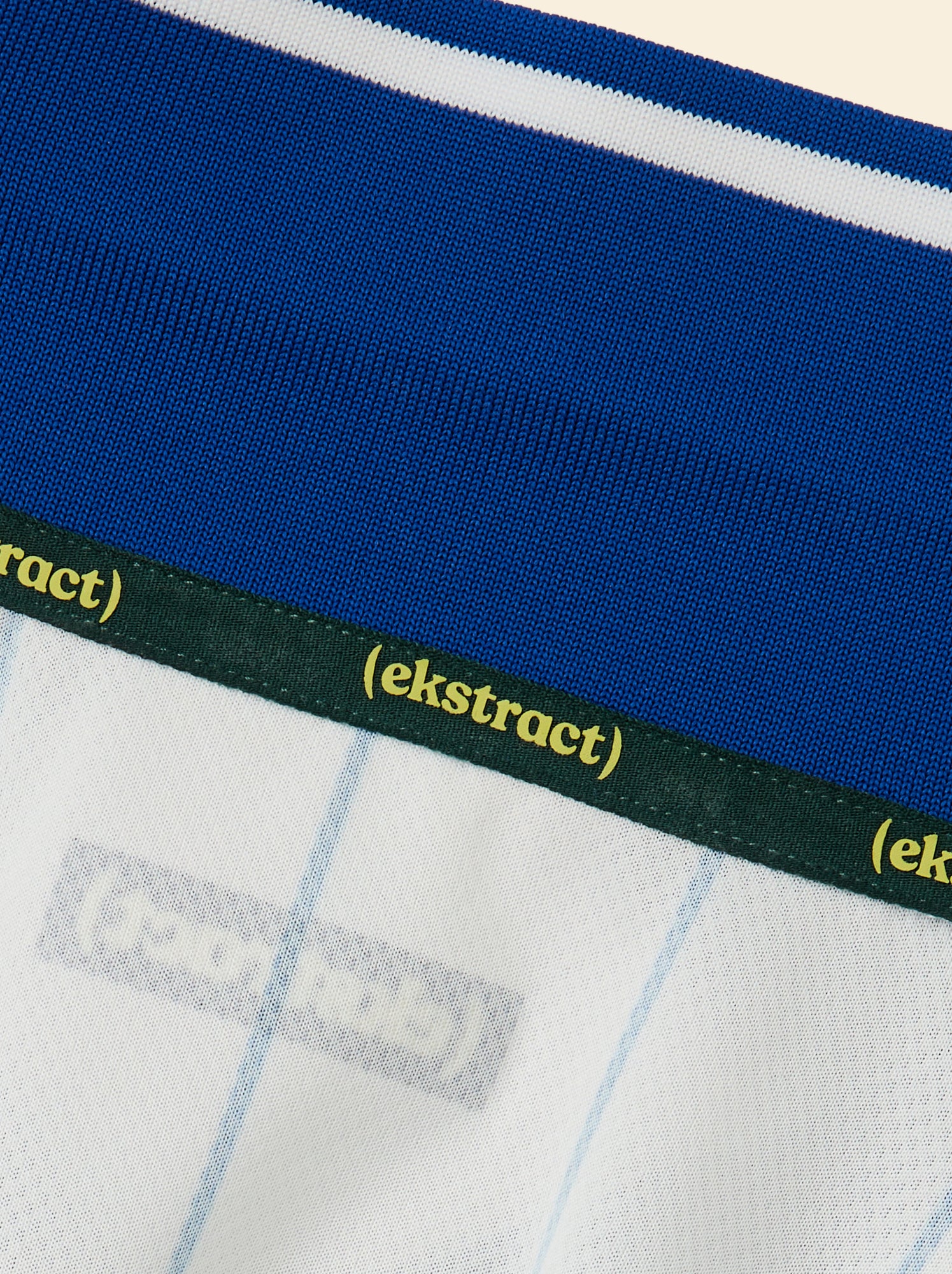 Tee-shirt de foot rayé à manches courtes (Ekstract) - Blanc