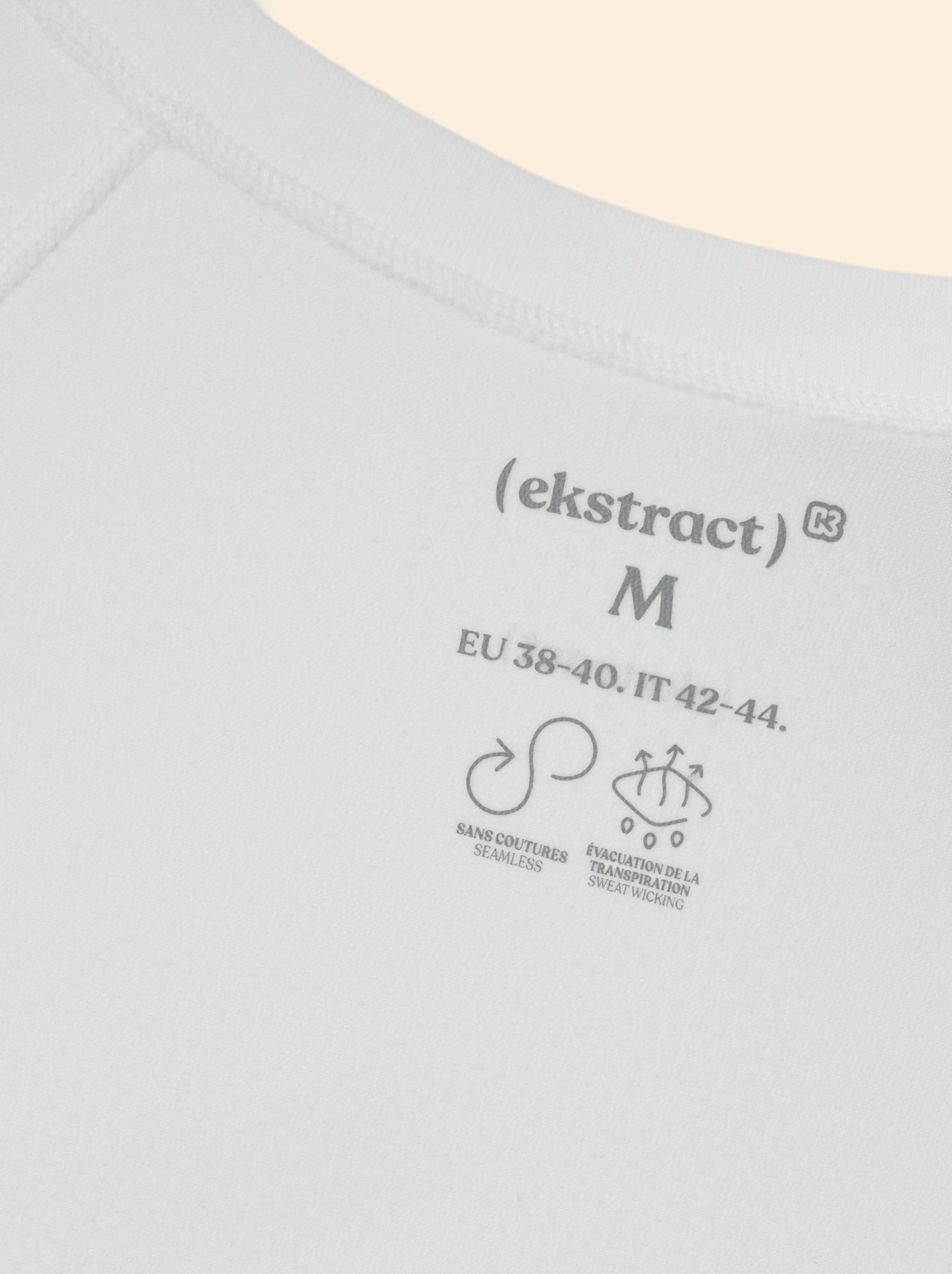 Tee-shirt de sport effet seconde peau - (ekstract) - Blanc