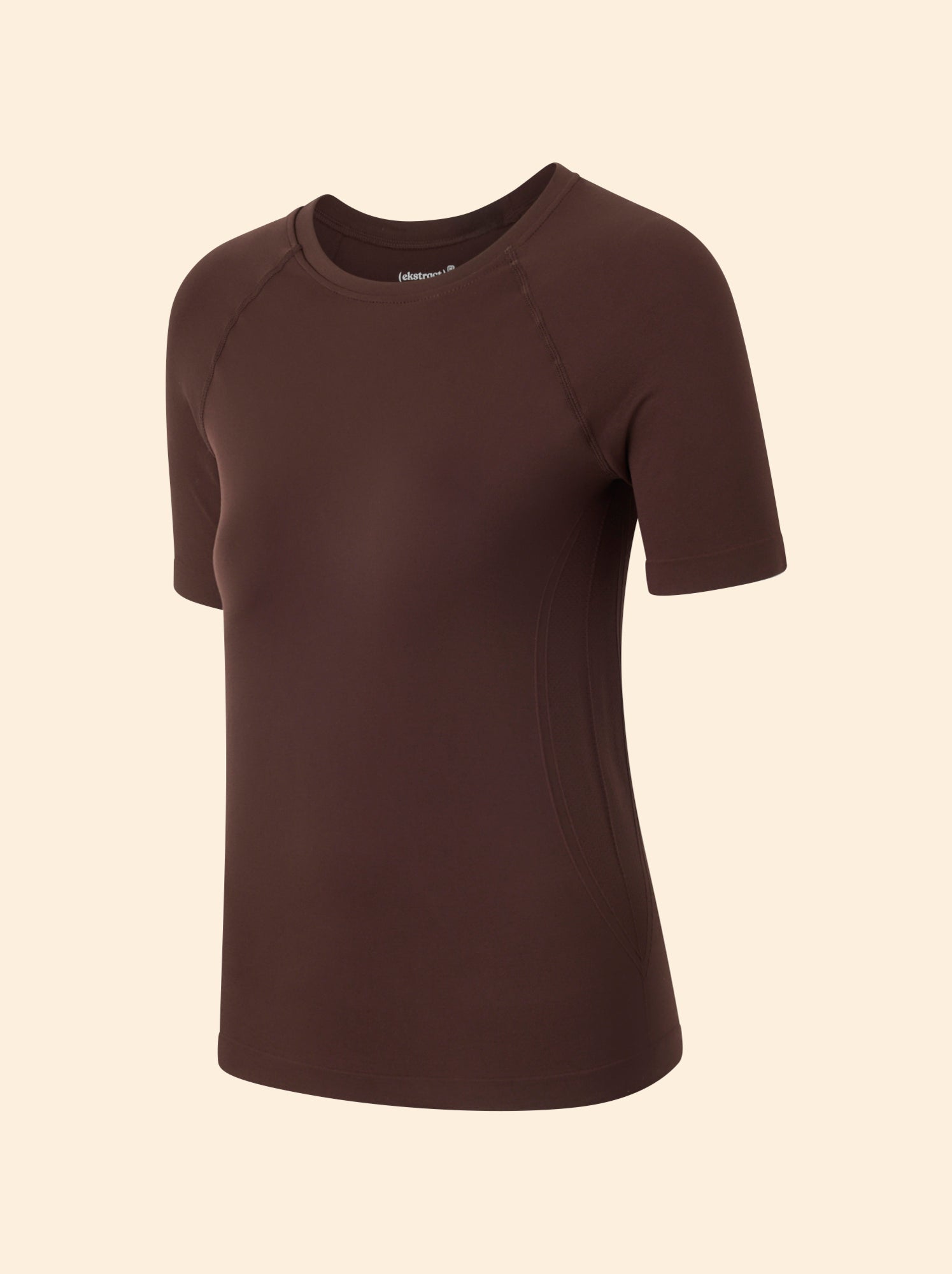 Tee-shirt de sport effet seconde peau - (ekstract) - Marron (GHN29_1)