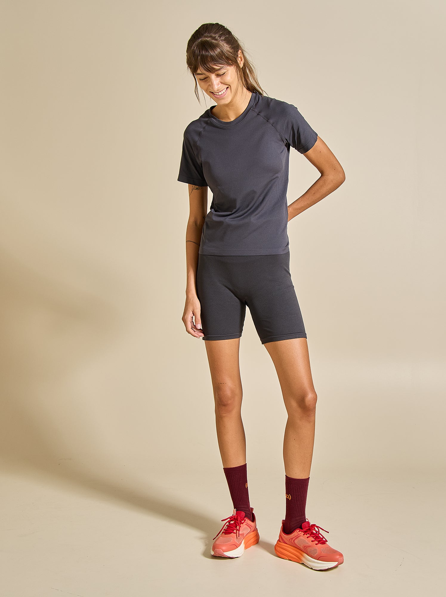 Tee-shirt de sport effet seconde peau - (ekstract) - Noir