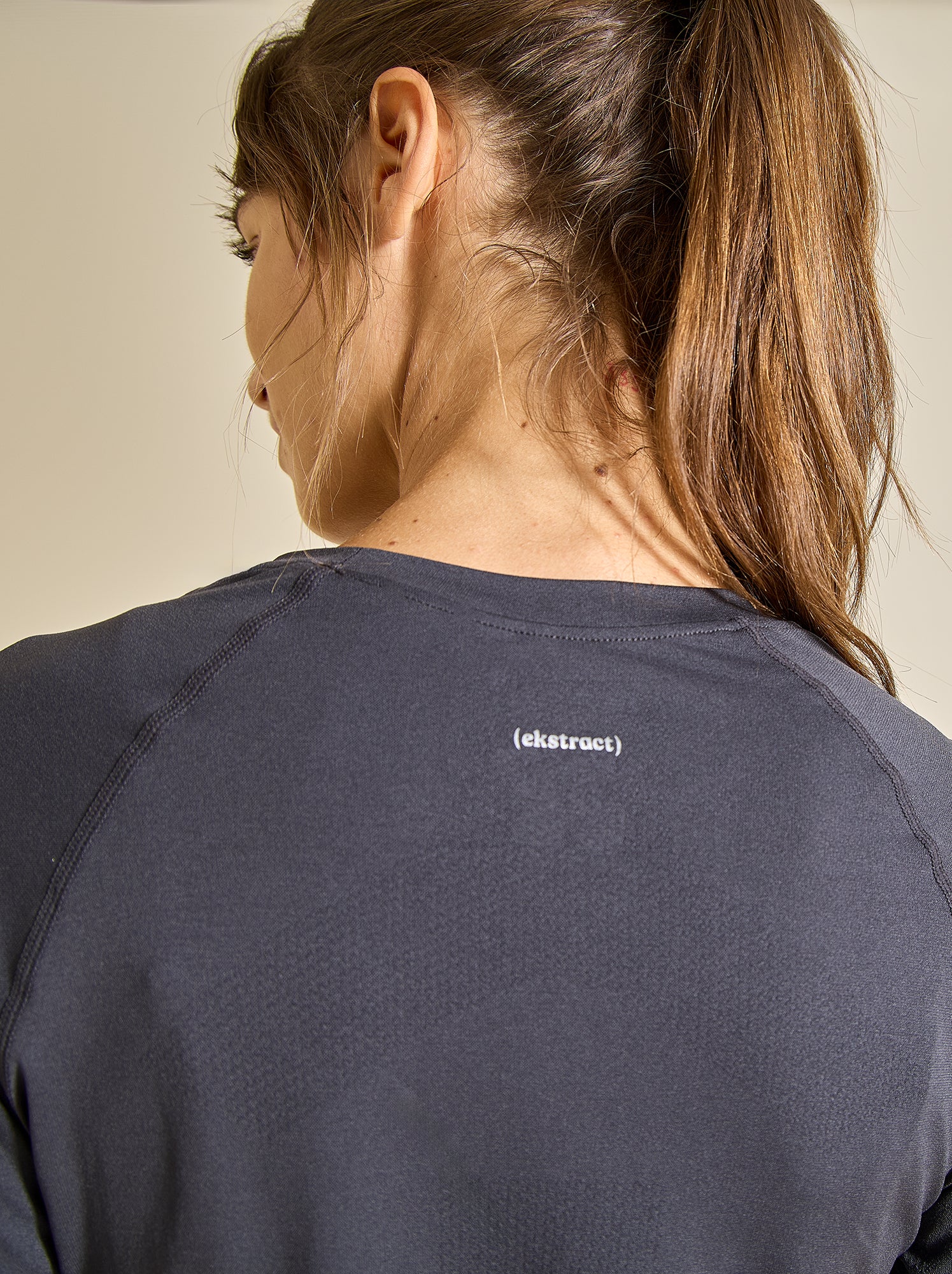 Tee-shirt de sport effet seconde peau - (ekstract) - Noir