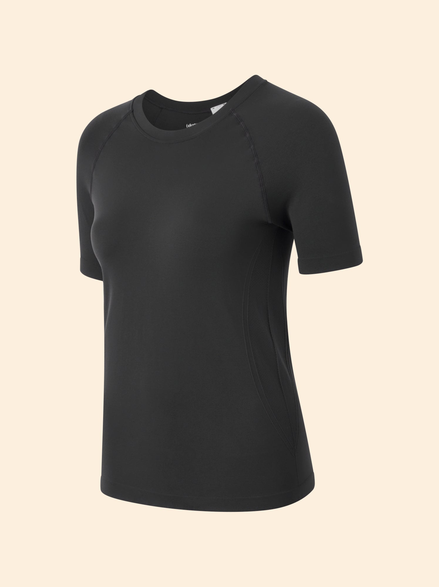 Tee-shirt de sport effet seconde peau - (ekstract) - Noir