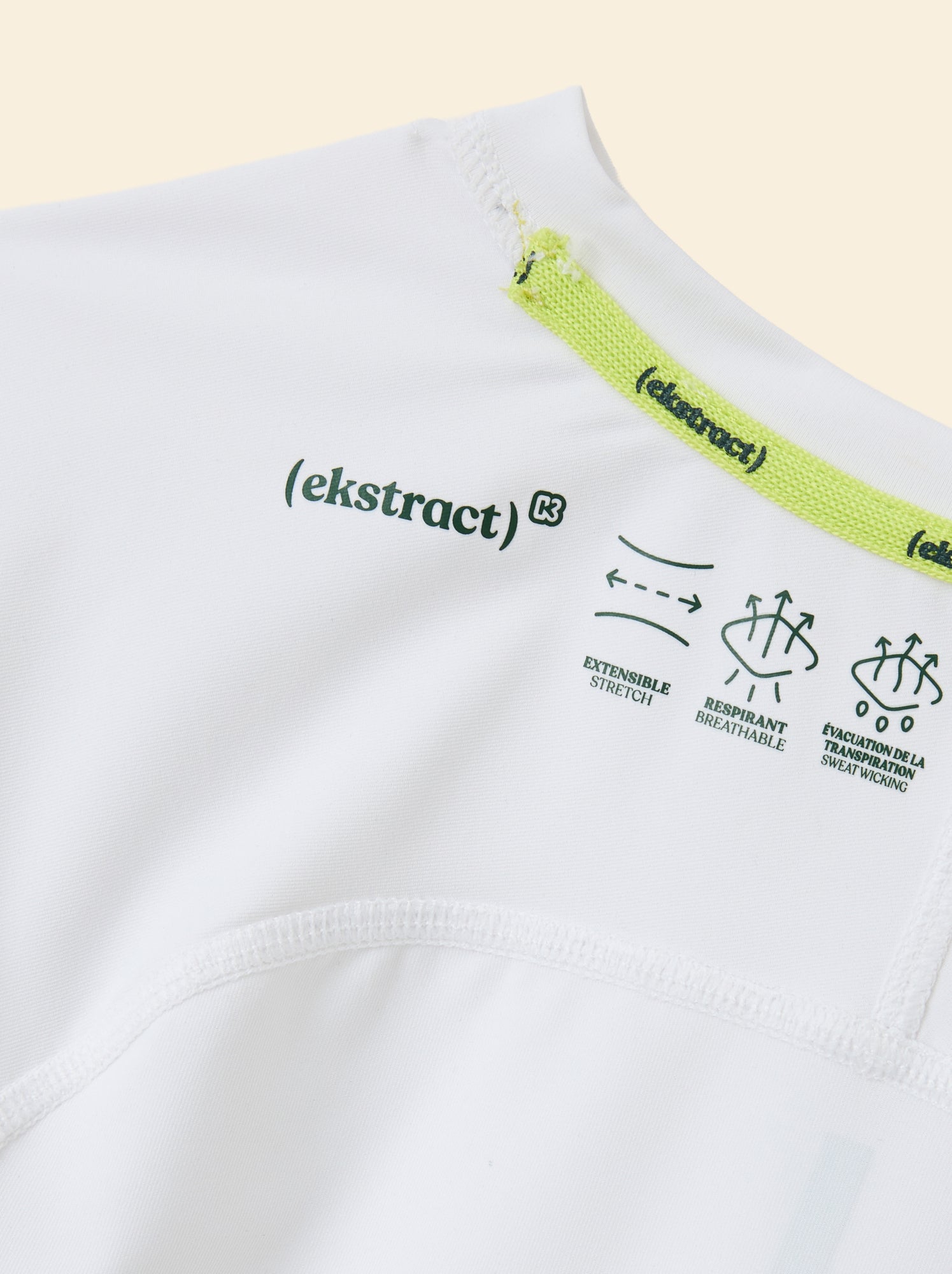 Tee-shirt de sport - (ekstract) - Blanc