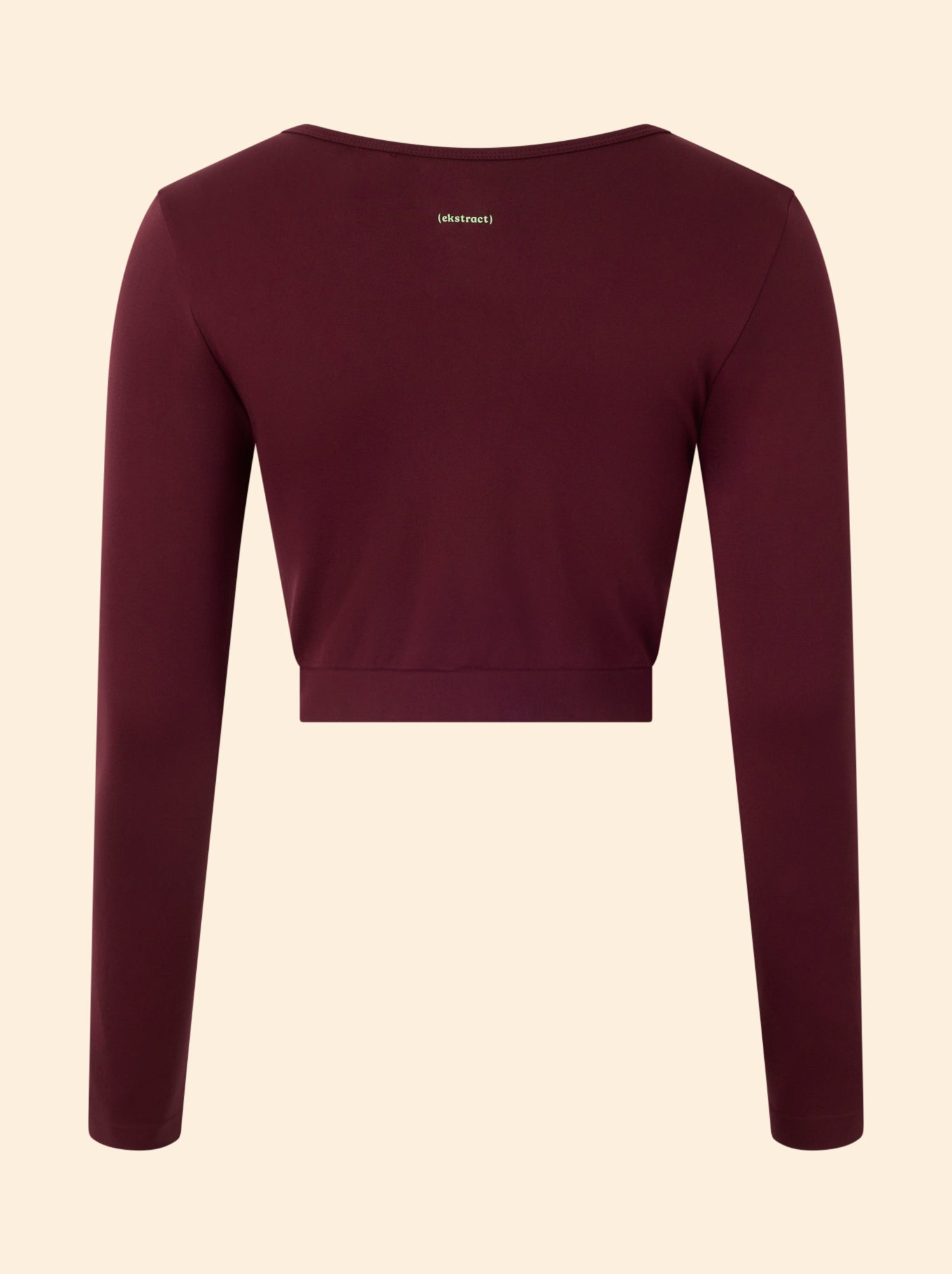 Tee-shirt de sport manches longues - (ekstract) - Bordeaux