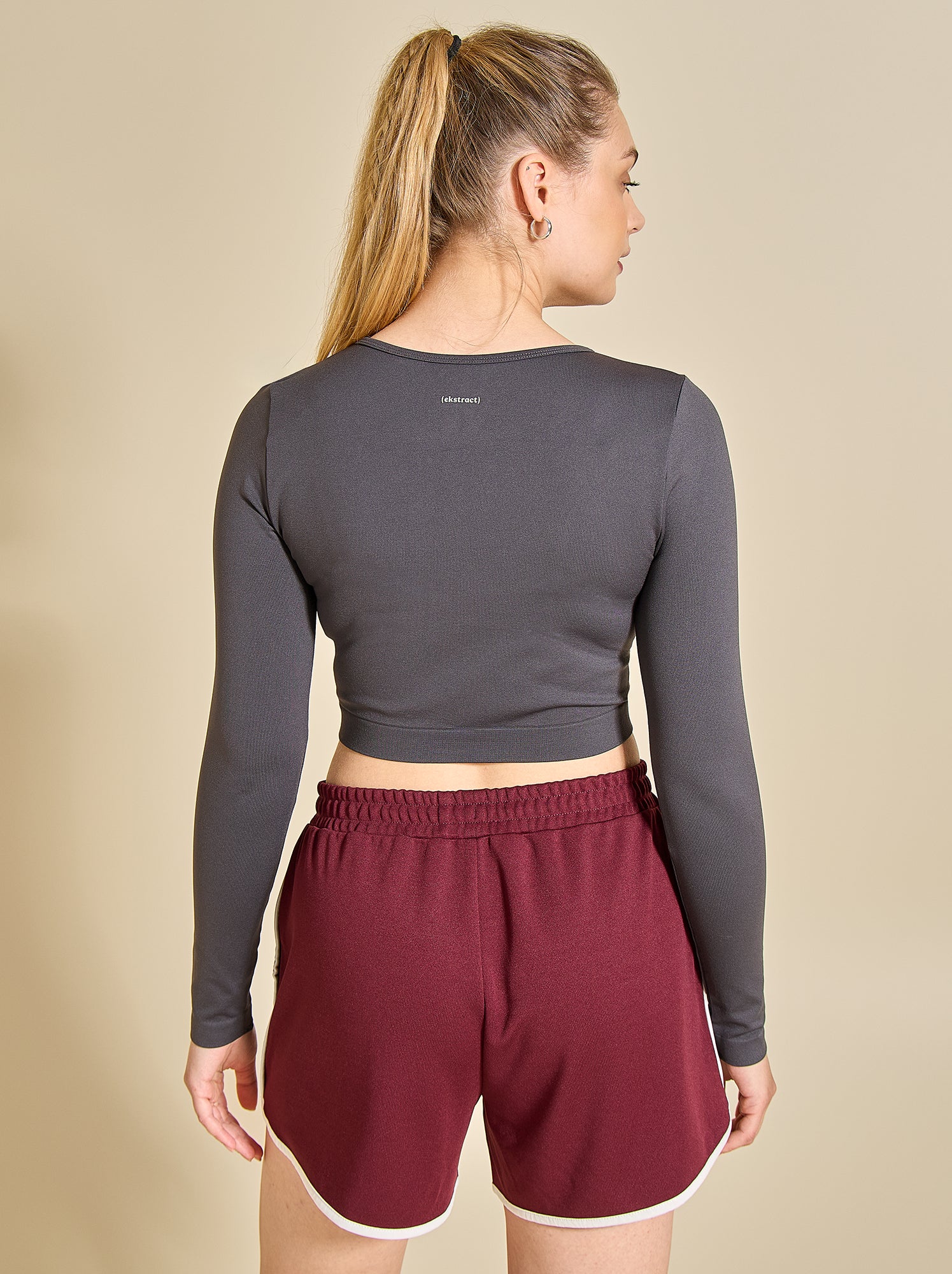 Tee-shirt de sport manches longues - (ekstract) - Noir