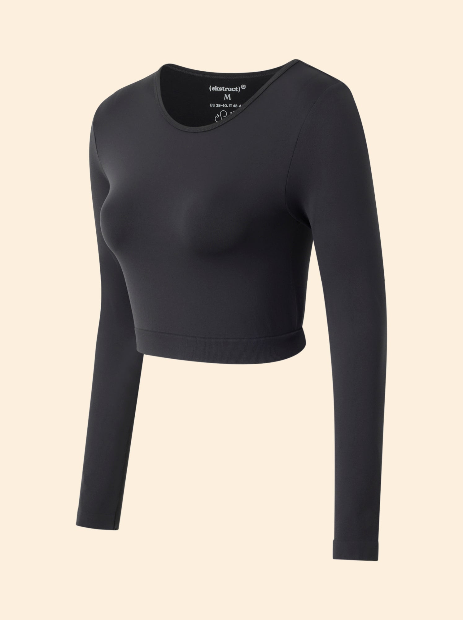 Tee-shirt de sport manches longues - (ekstract) - Noir