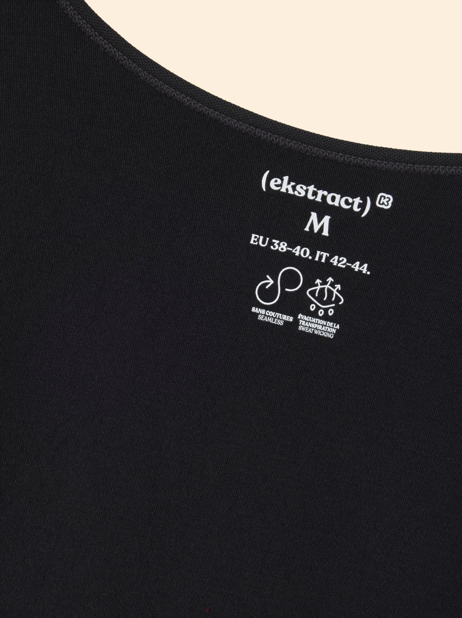 Tee-shirt de sport manches longues - (ekstract) - Noir