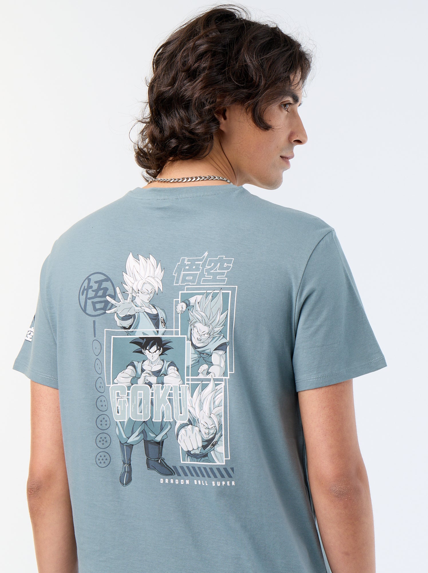Tee-shirt 'Dragon Ball' à manches courtes - Bleu