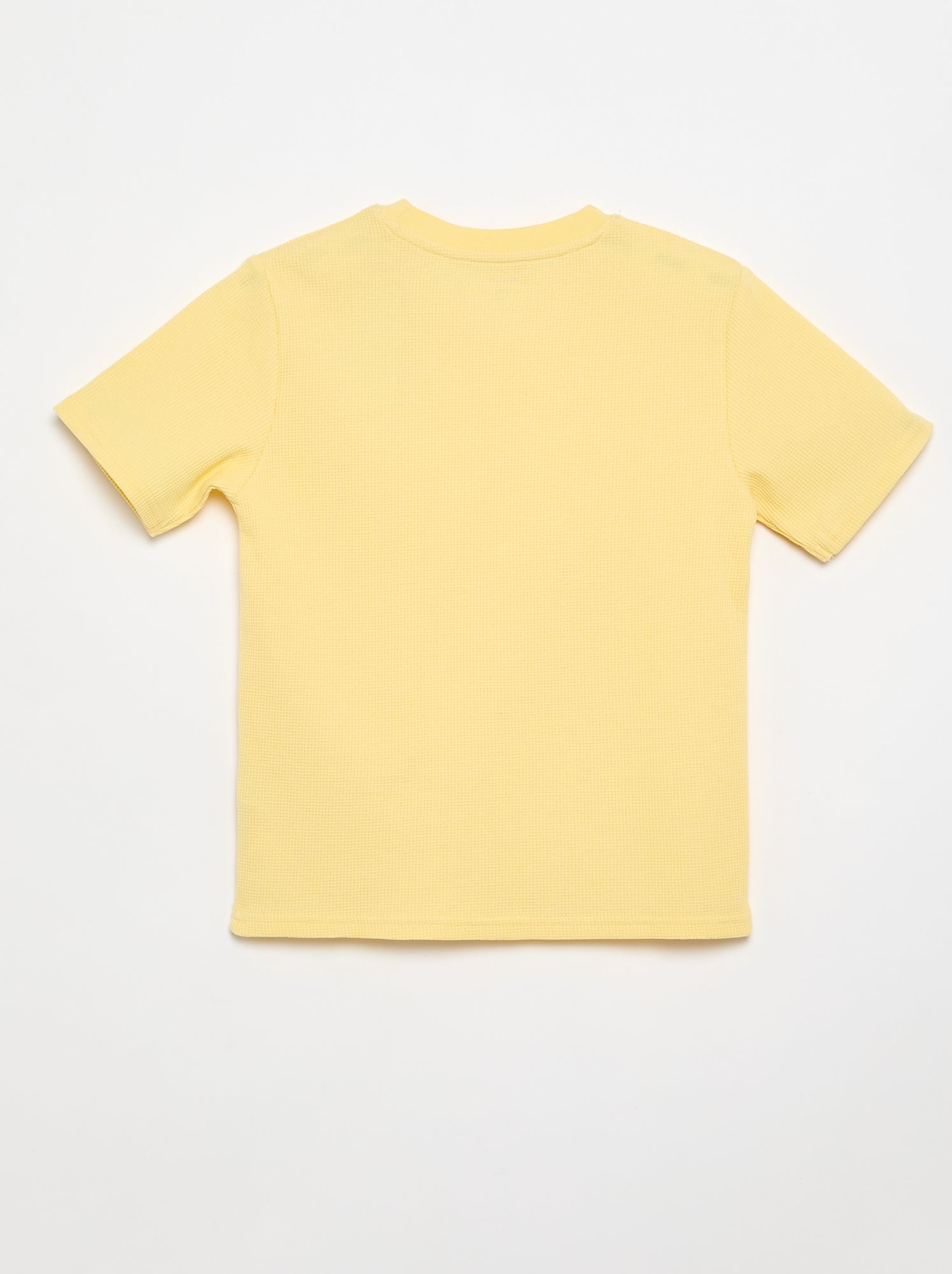 Tee-shirt en maille gaufrée - Blanc (FZB09_1)