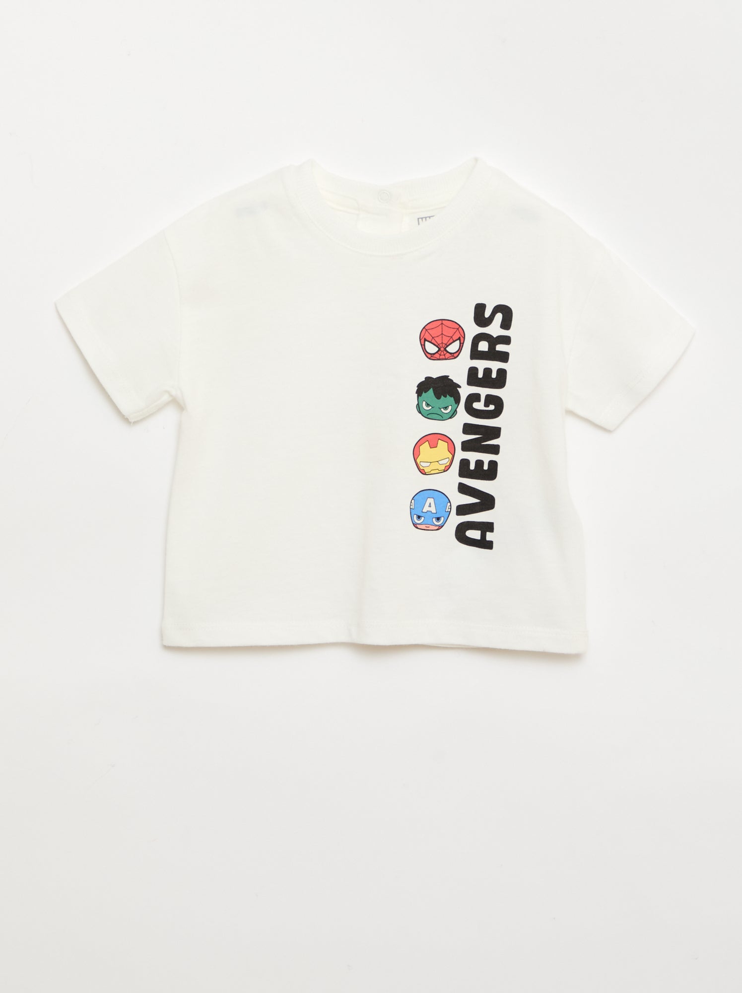 Tee-shirt imprimé 'Marvel' - Blanc