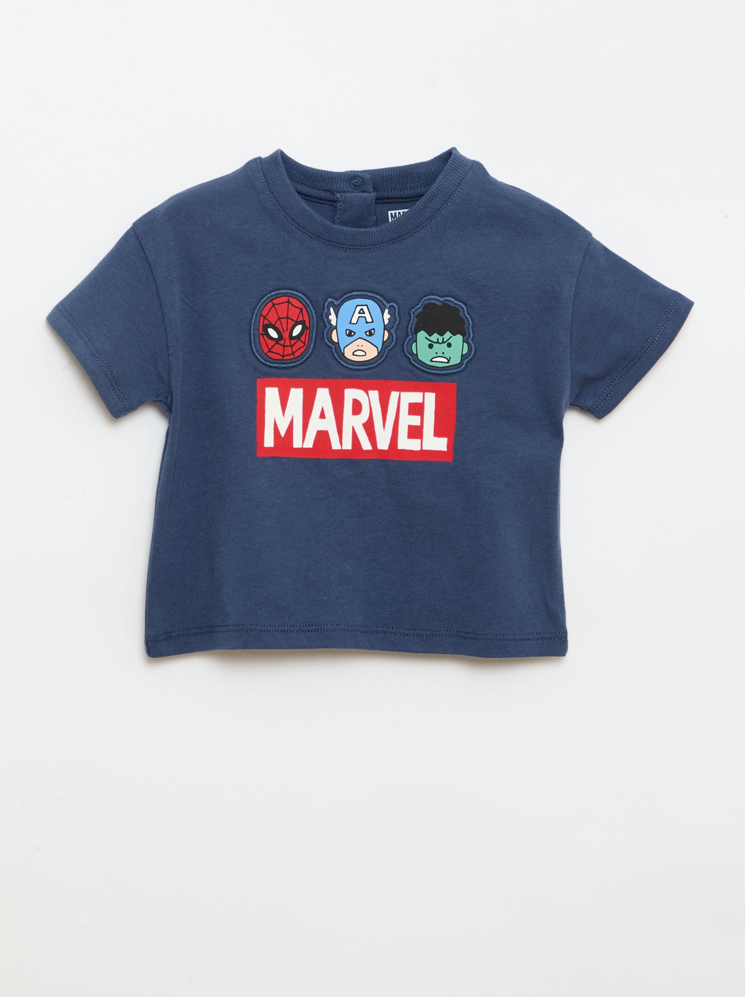 Tee-shirt imprimé 'Marvel' - Bleu