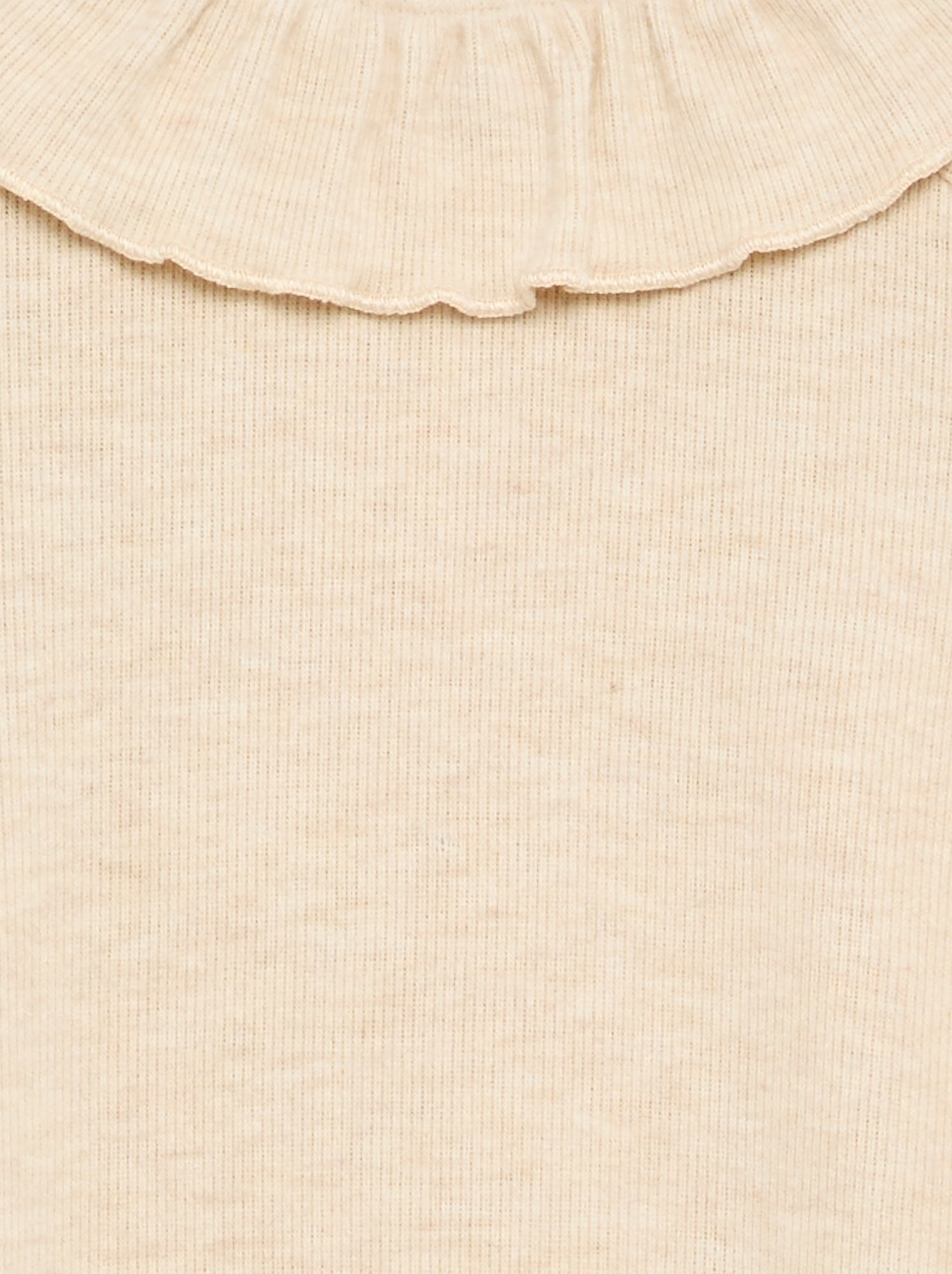 Tee-shirt maille doudou - collection facile à enfiler - Beige