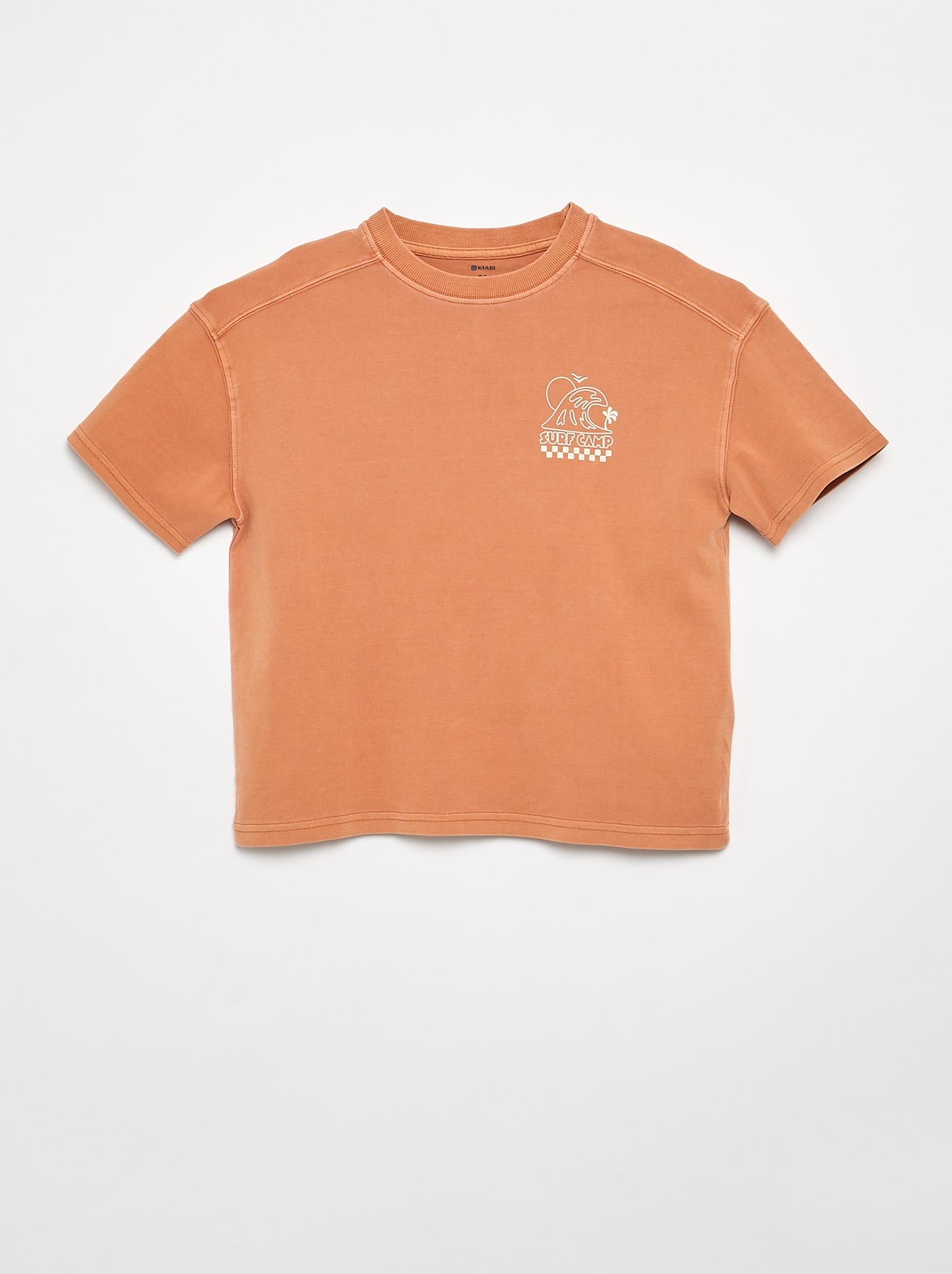 Tee-shirt oversize imprimé - Orange