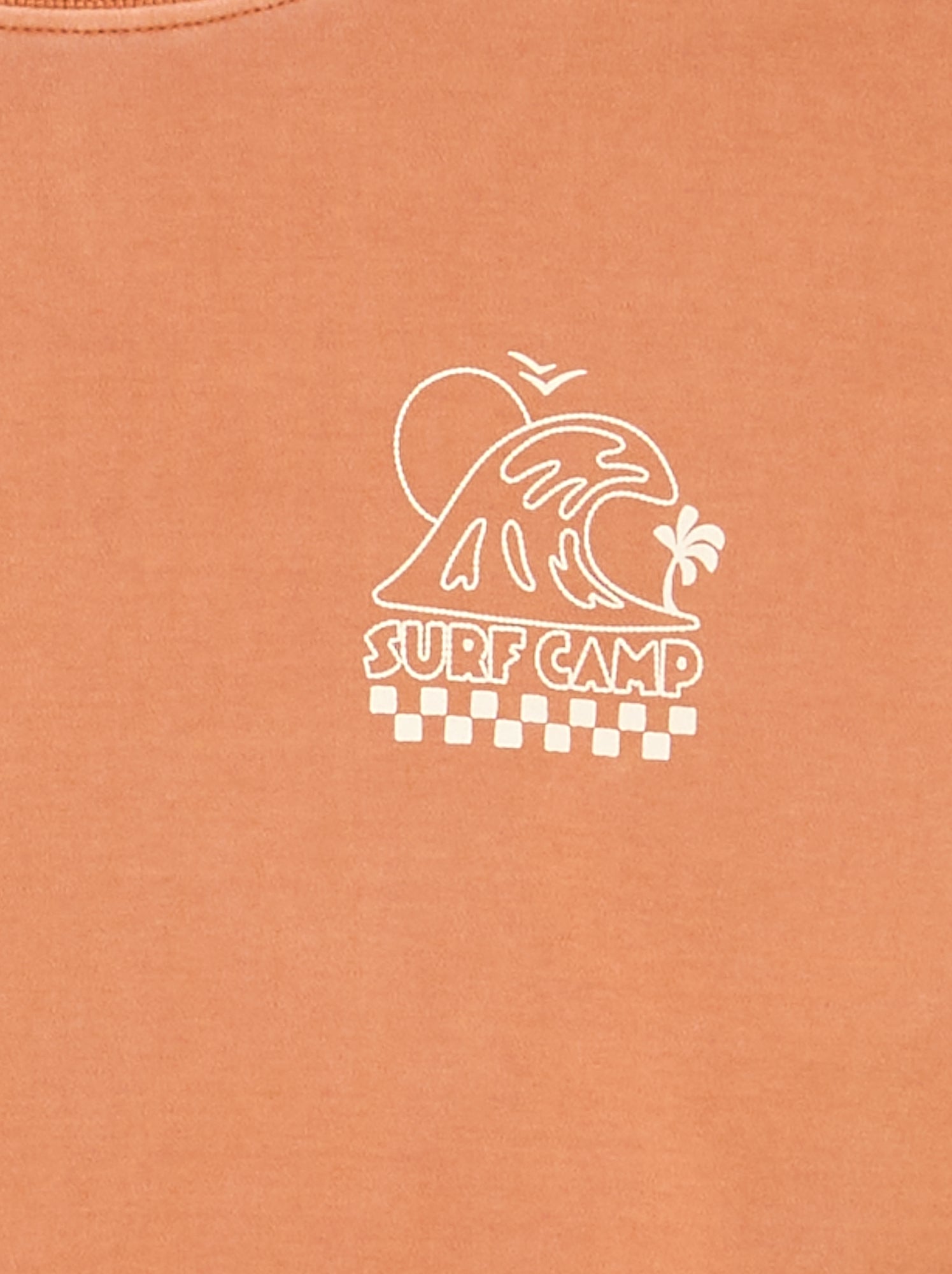 Tee-shirt oversize imprimé - Orange