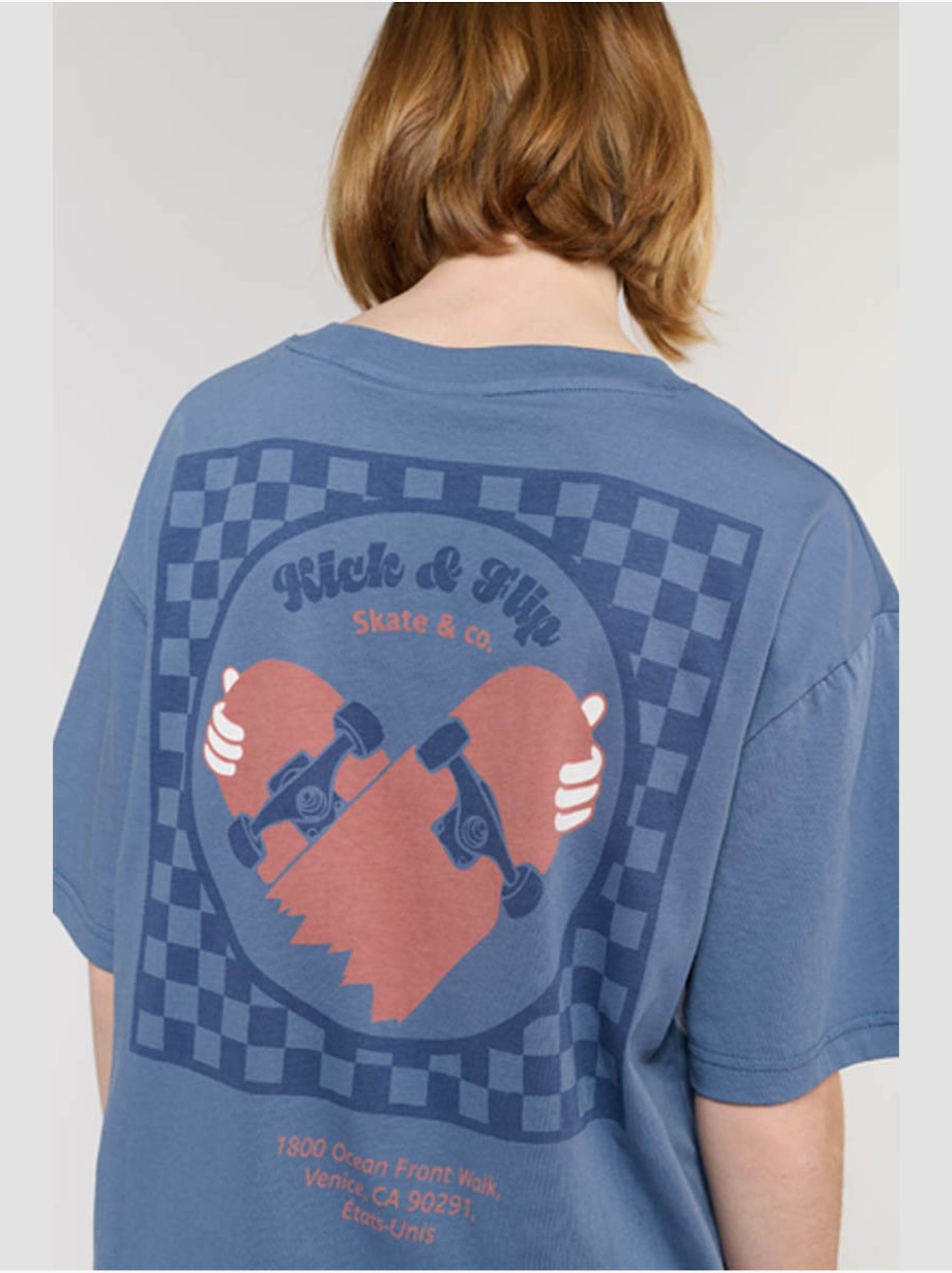 Tee-shirt rakabo 'le temps des cerises' - Bleu